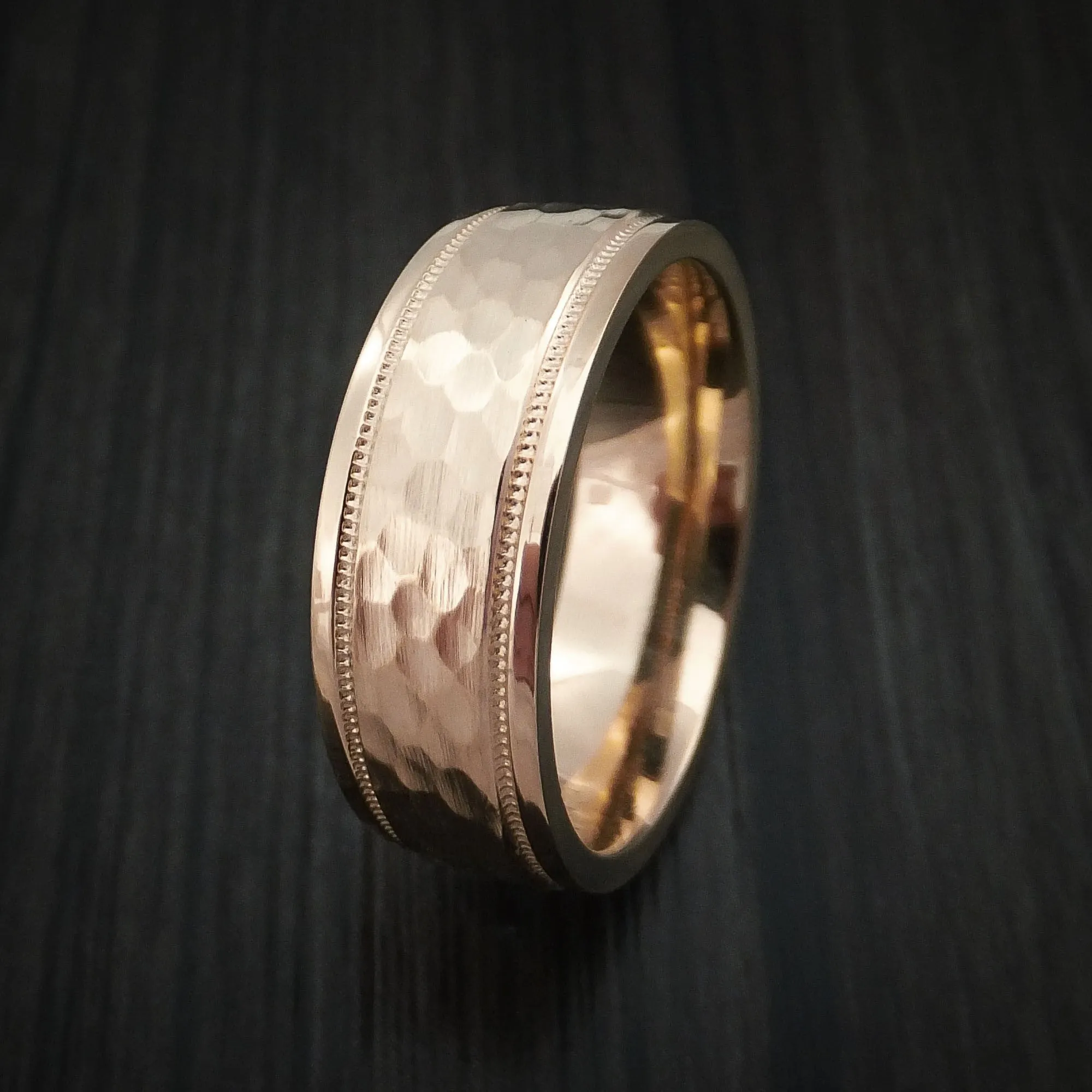 14K Rose Gold Classic Style Wedding Men's Band Custom Made