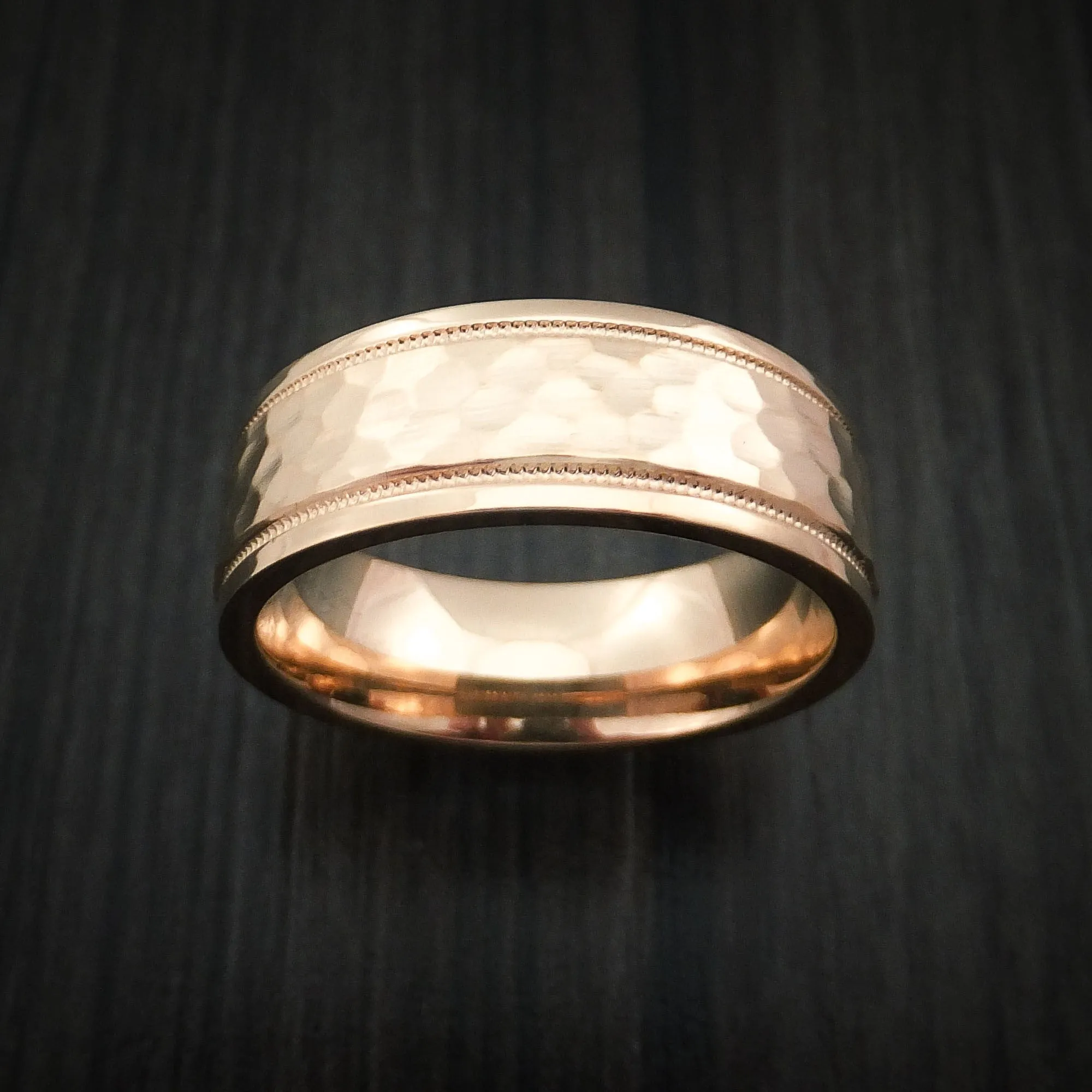 14K Rose Gold Classic Style Wedding Men's Band Custom Made