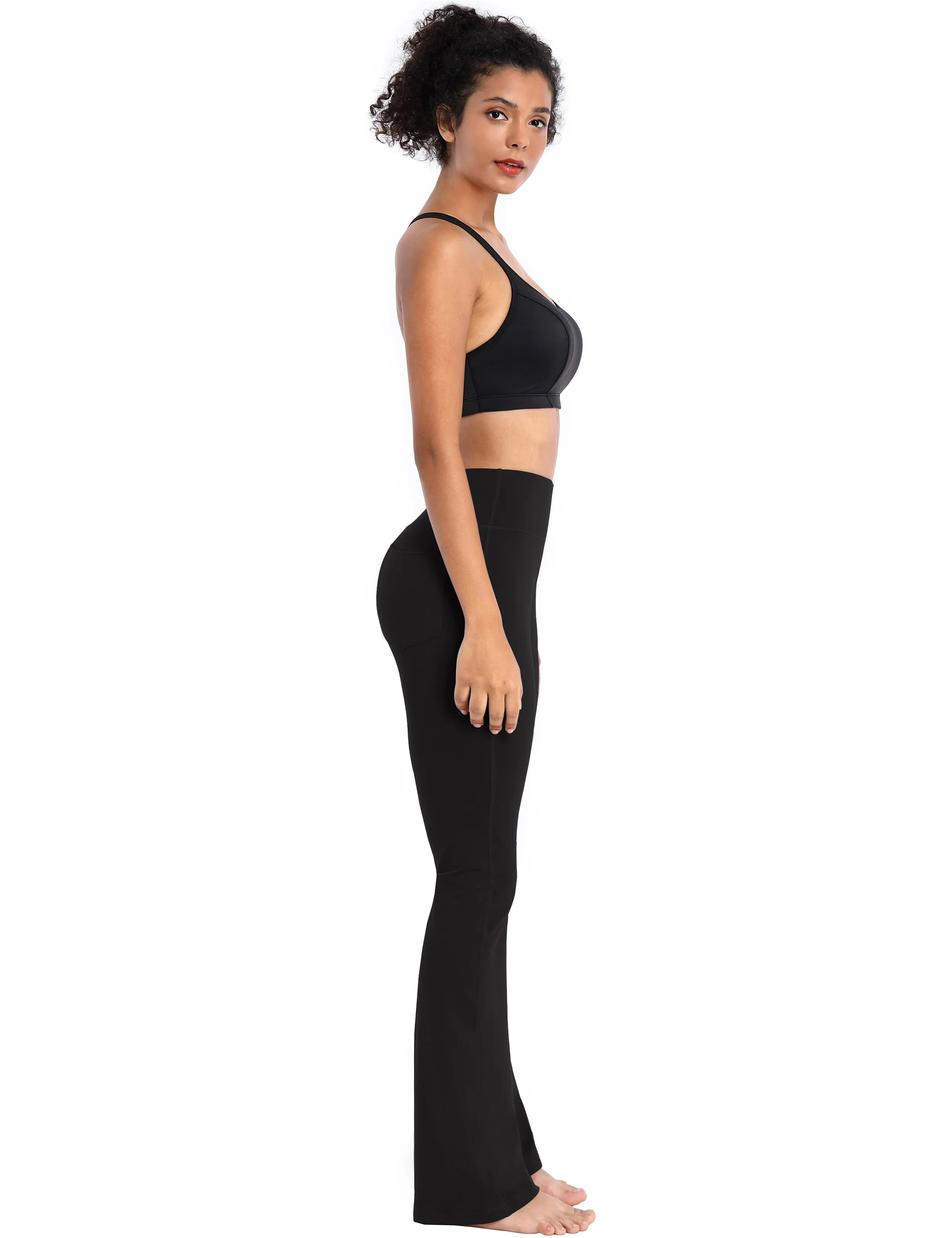 29" 31" 33" 35" 37"  Flare Yoga Pants with Pockets