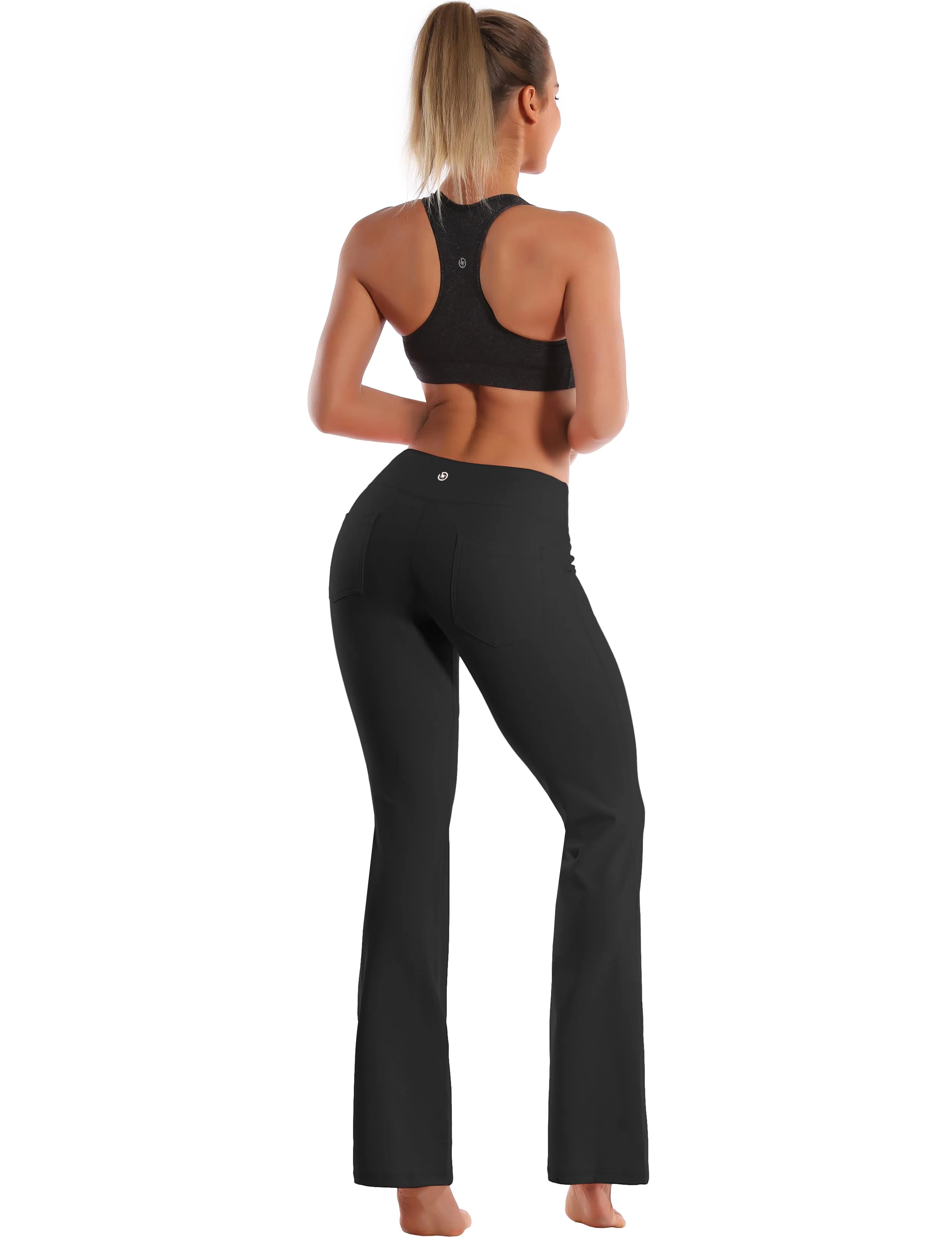 29" 31" 33" 35" 37"  Flare Yoga Pants with Pockets