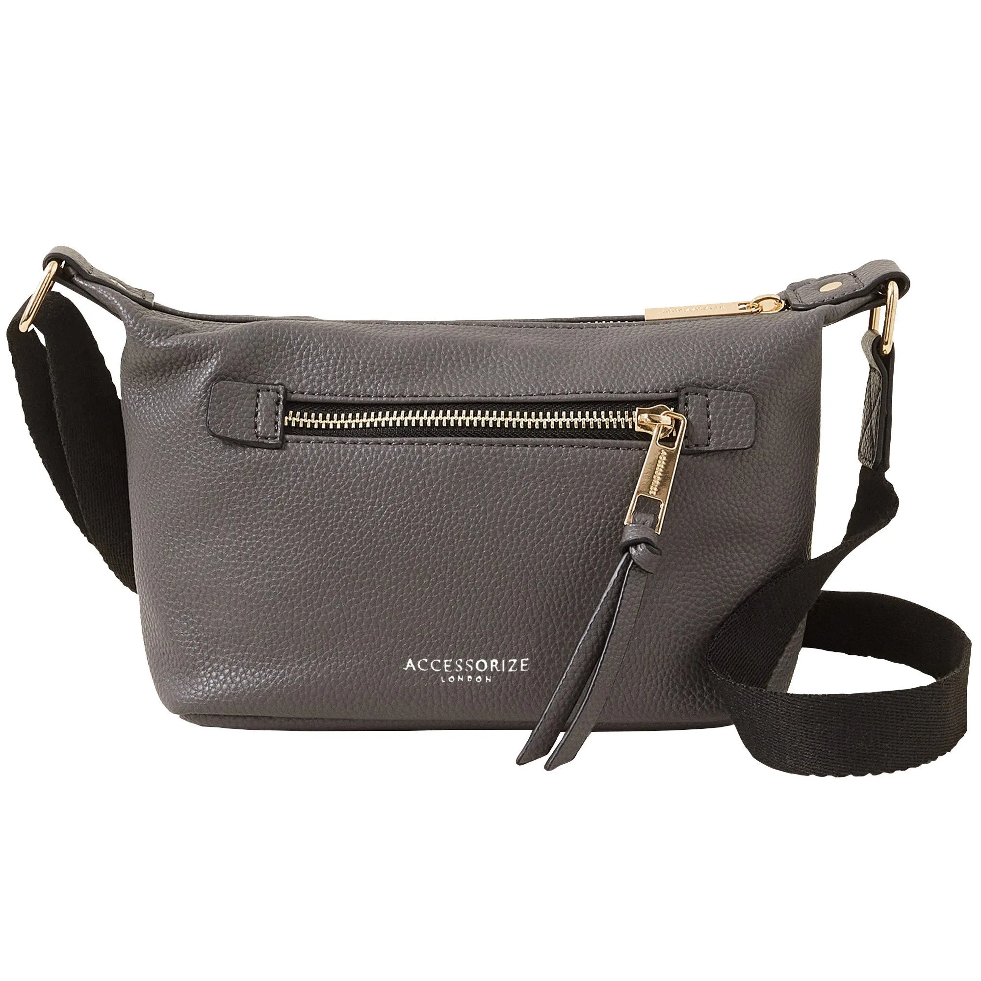 Accessorize London Women's Grey Mini Cross-Body Bag