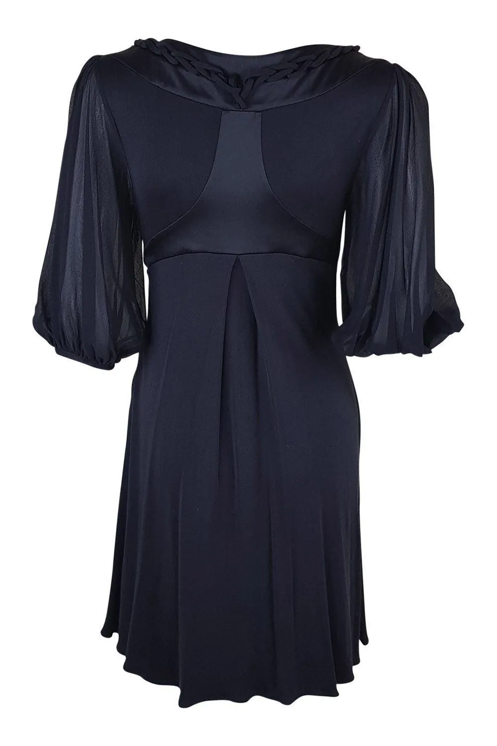 ALICE TEMPERLEY Black Silk Grecian Style Dress (UK 8)