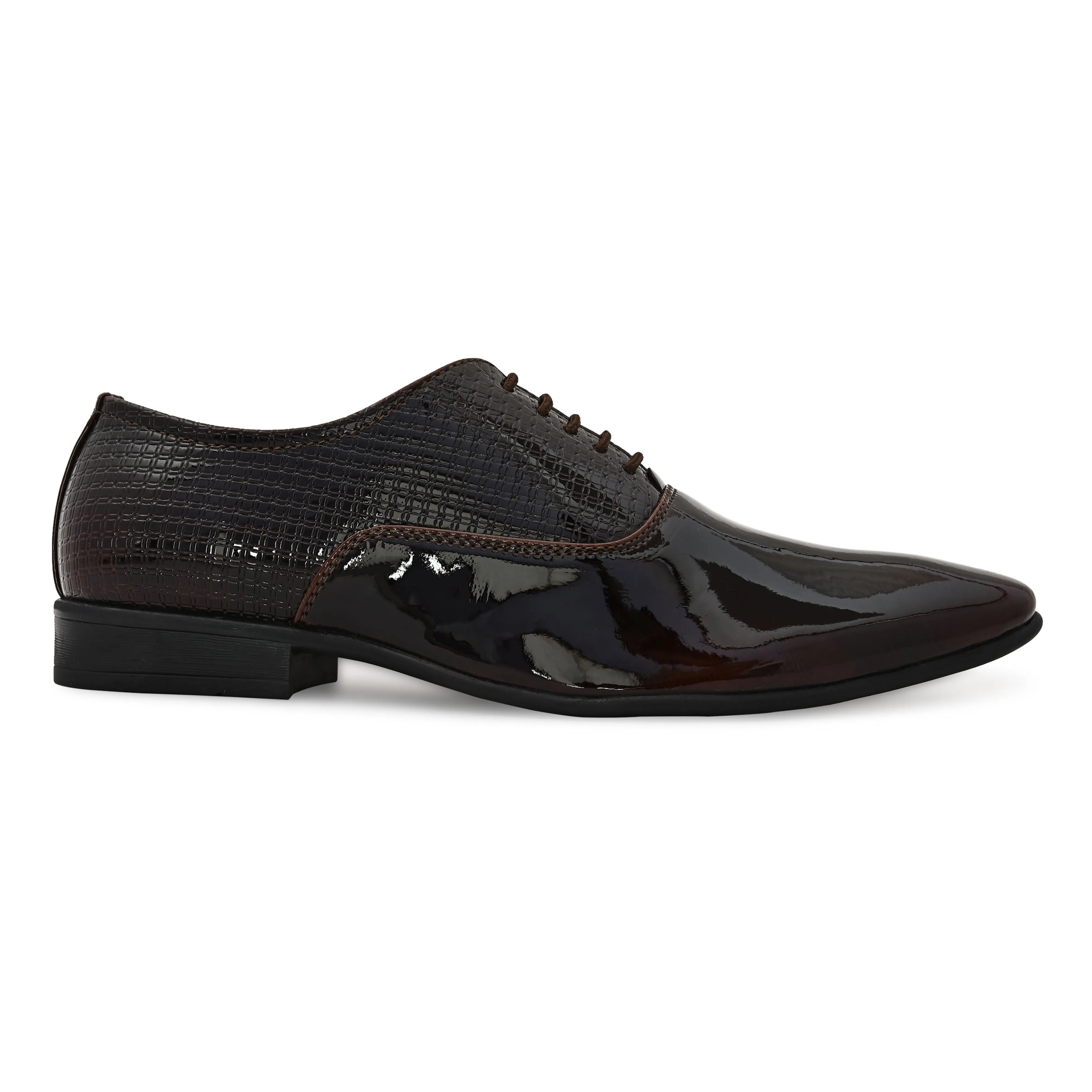 Arcade Brown Patent Formal Shoes