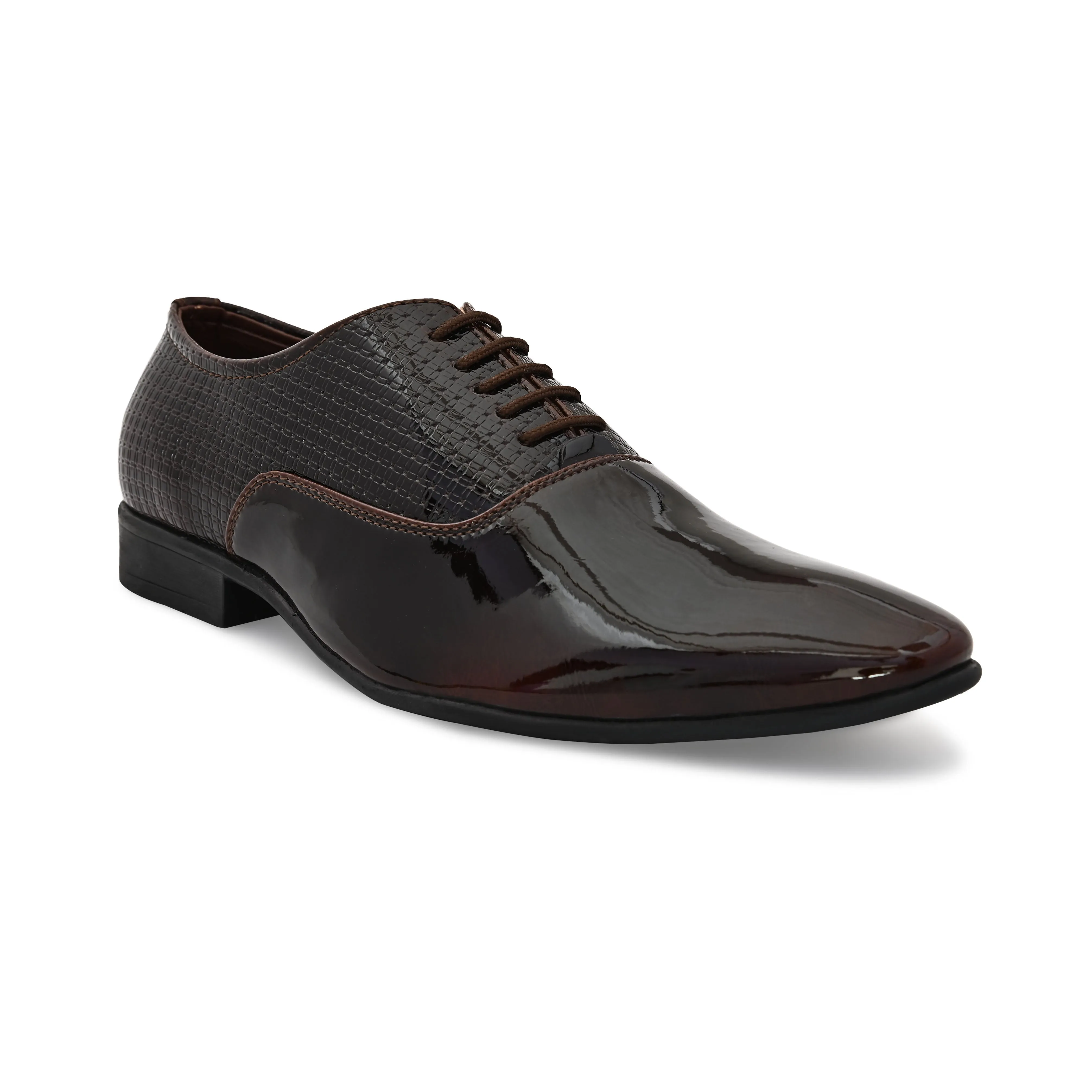 Arcade Brown Patent Formal Shoes