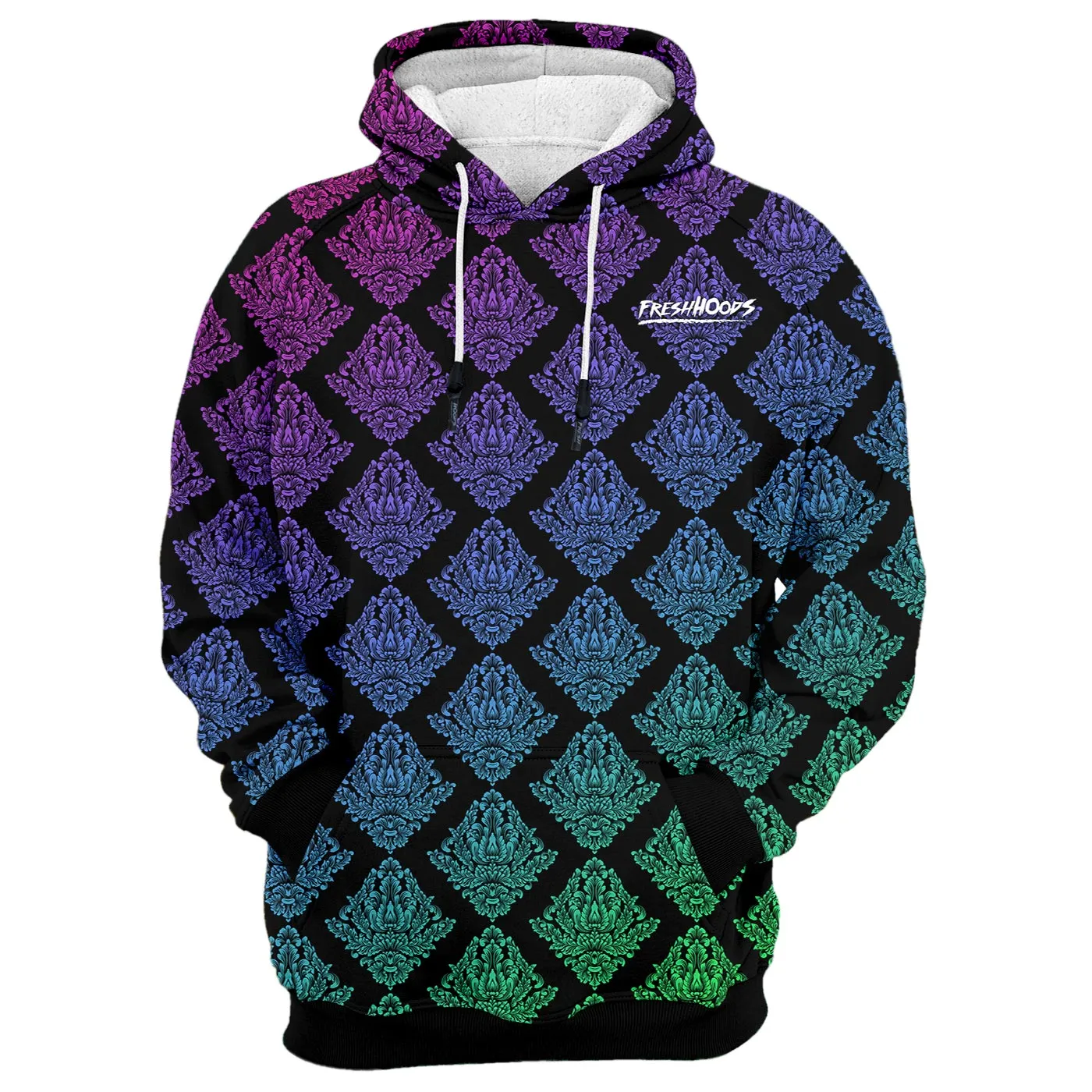 Baroque Grid Hoodie