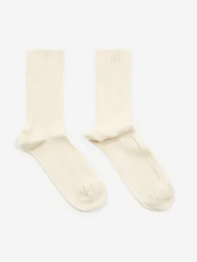 Baserange Rib Overankle Socks - Undyed