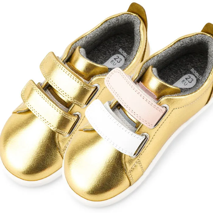 Bobux  IWalk IW SWITCH  Grass Court Sneaker Gold 637310 NOT RETURNABLE