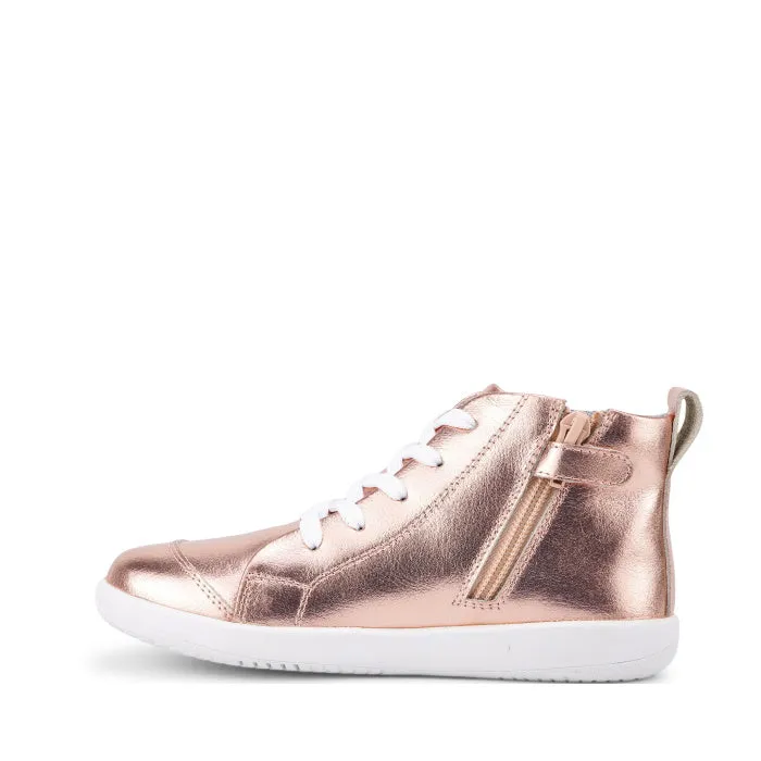 Bobux Kids Plus KP Alley Oop Boot Rose Gold Metallic