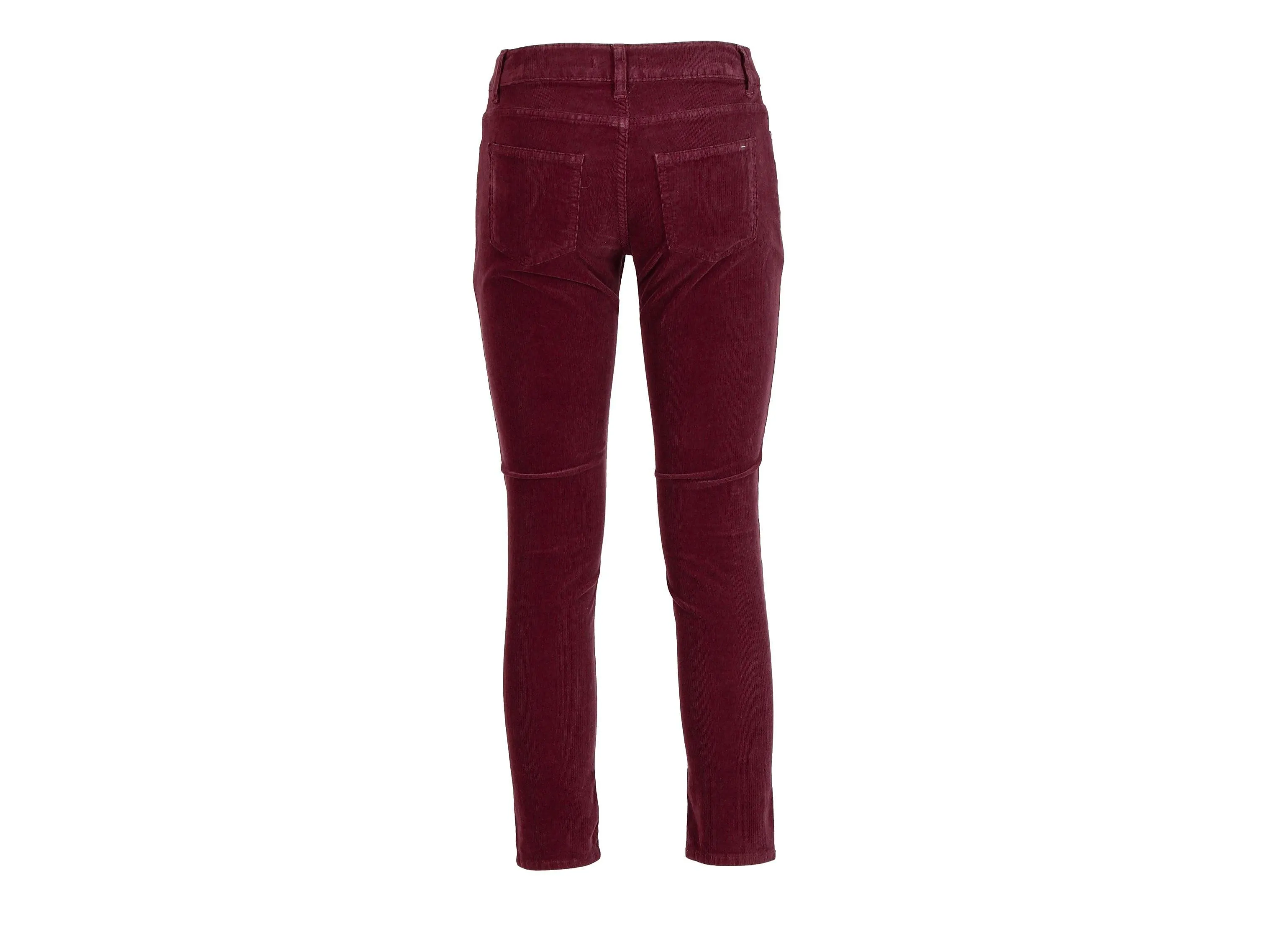 CAFENOIR Pantaloni Lunghi 5 Tasche Skinny Velluto Bordeaux Vino JP0022