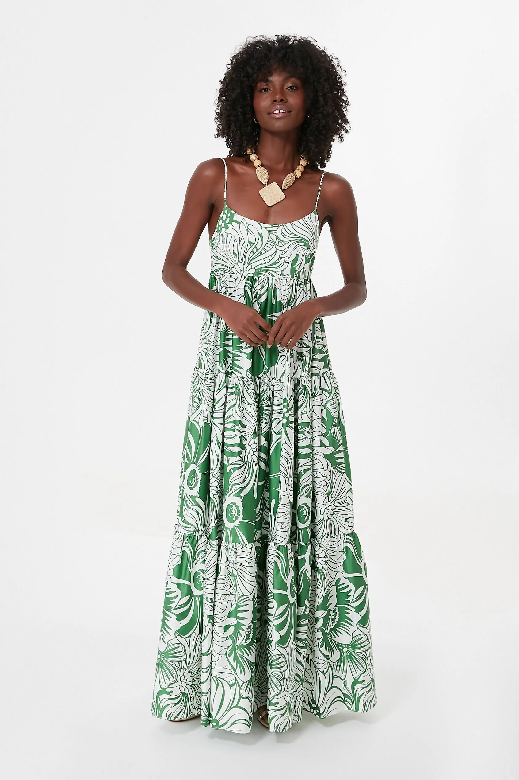 Calypso Green Merle Cotton Dress