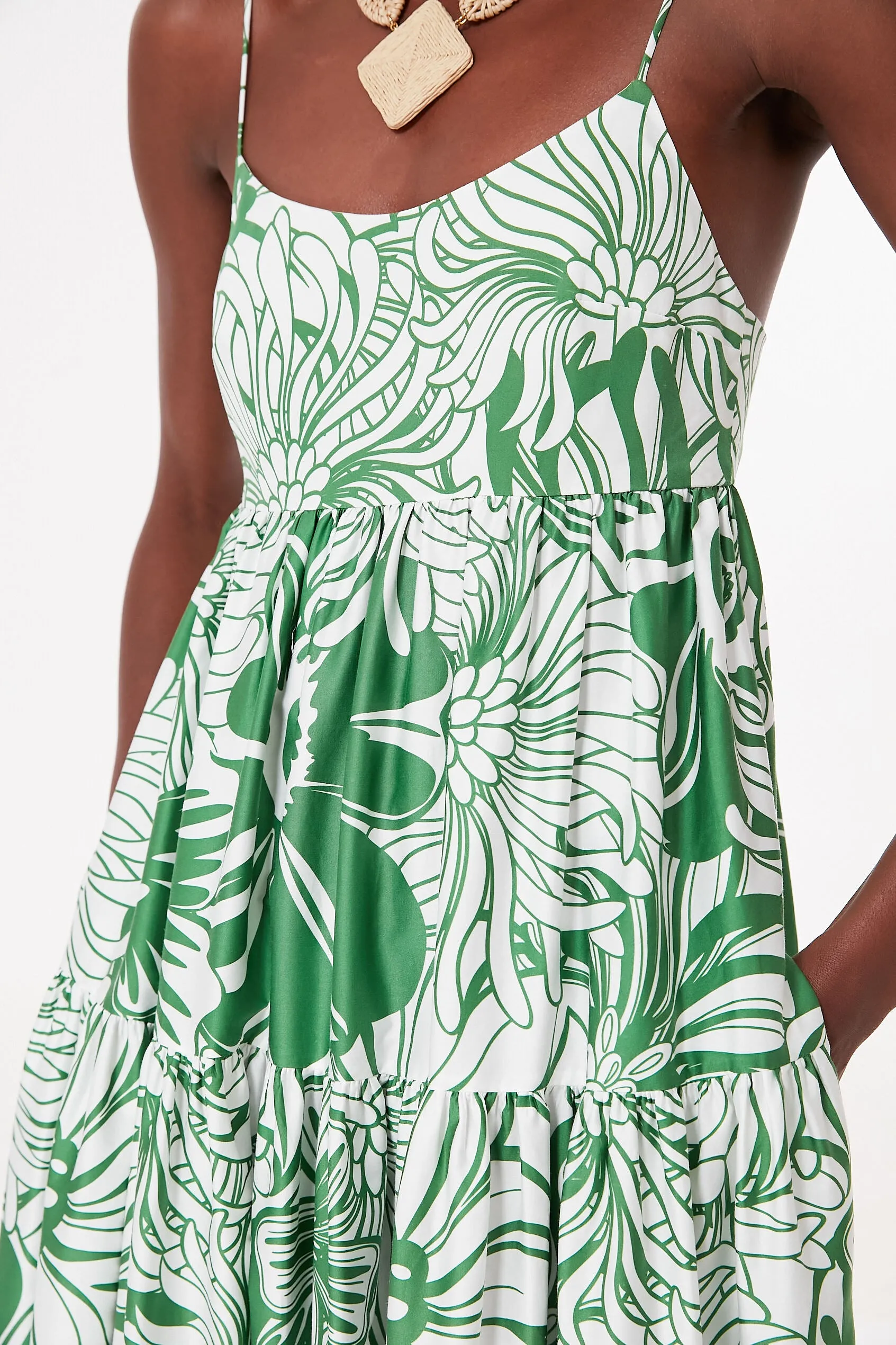 Calypso Green Merle Cotton Dress