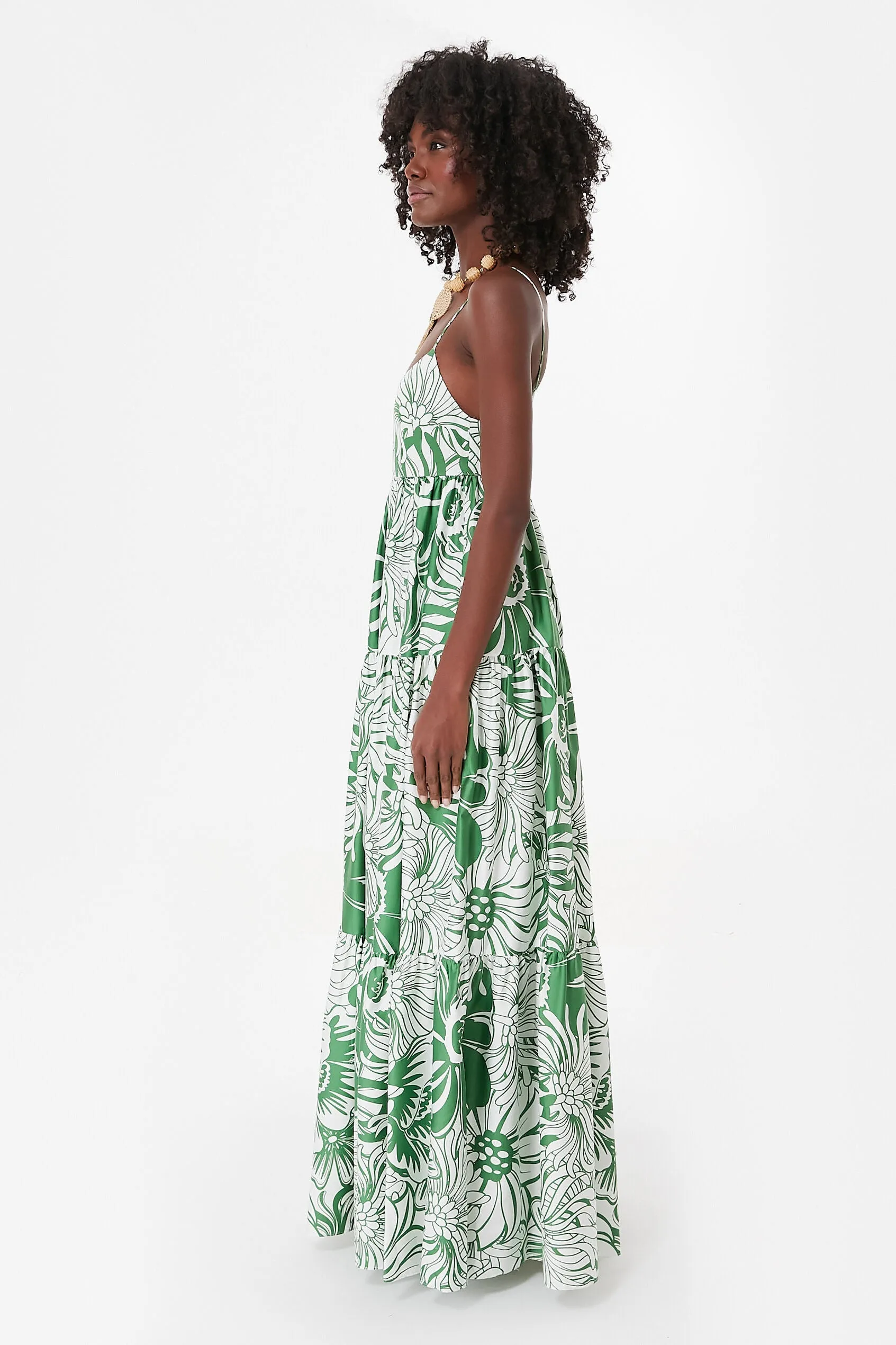 Calypso Green Merle Cotton Dress