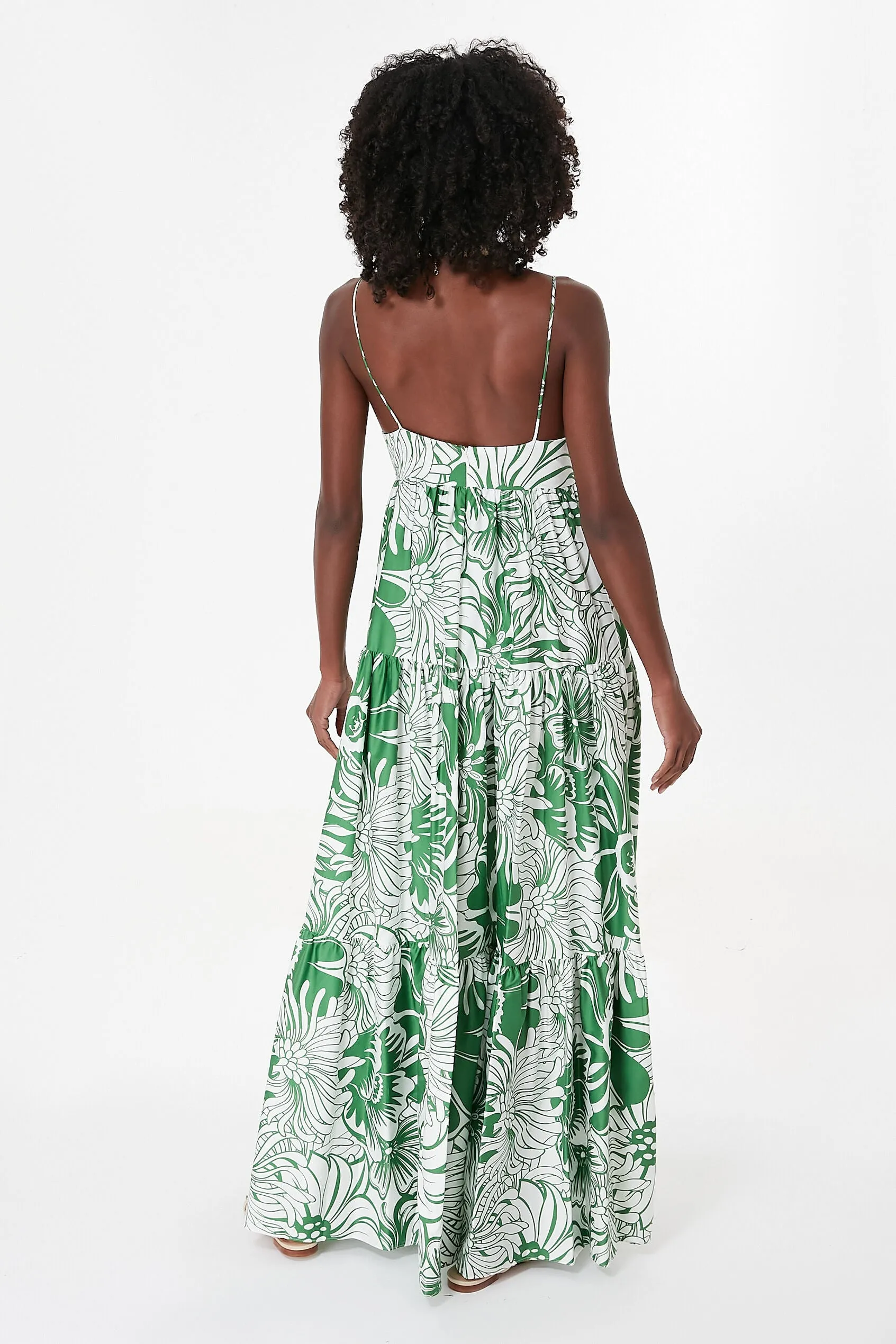 Calypso Green Merle Cotton Dress