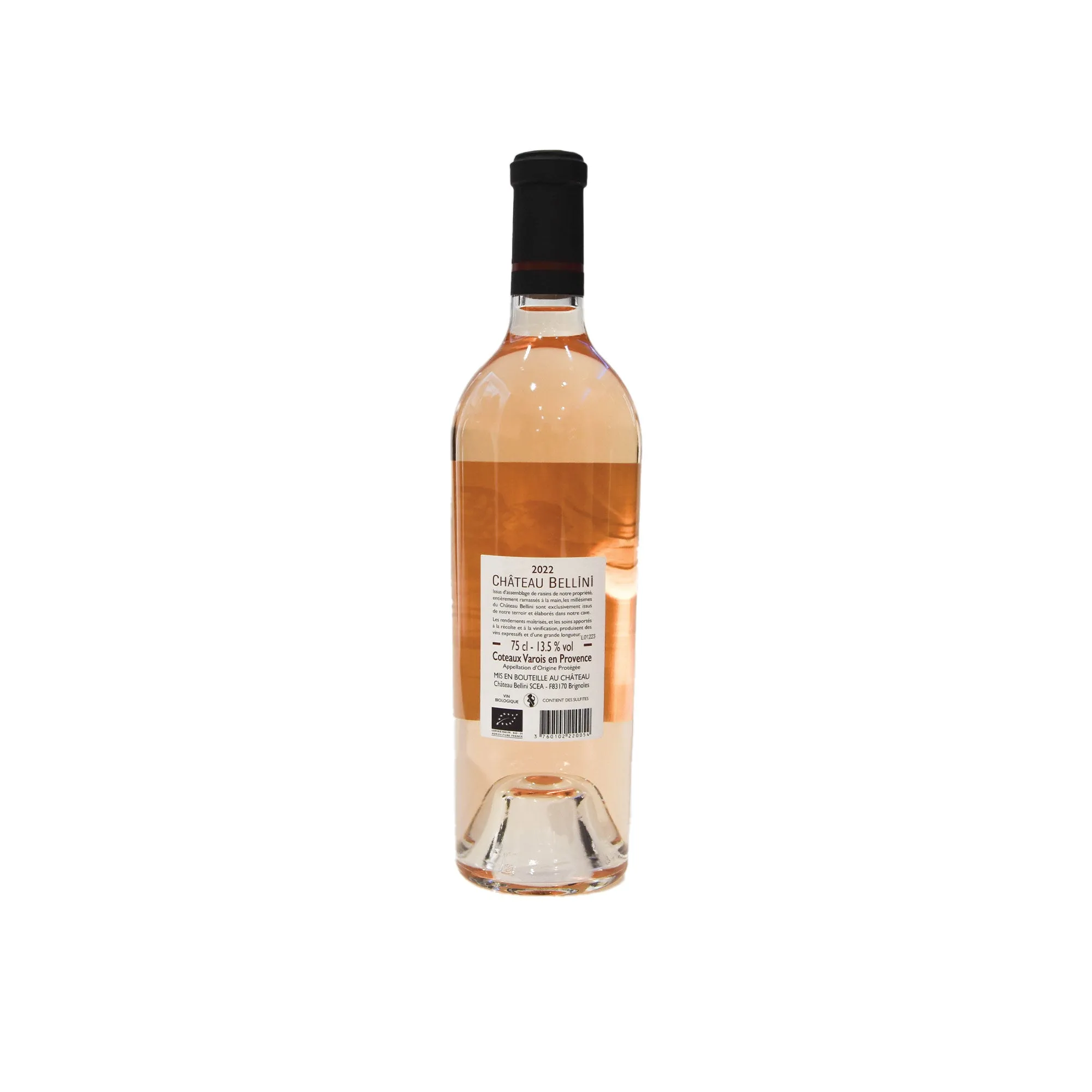 Château Bellini Rosé Coteaux Varois en Provence, Organic 2023