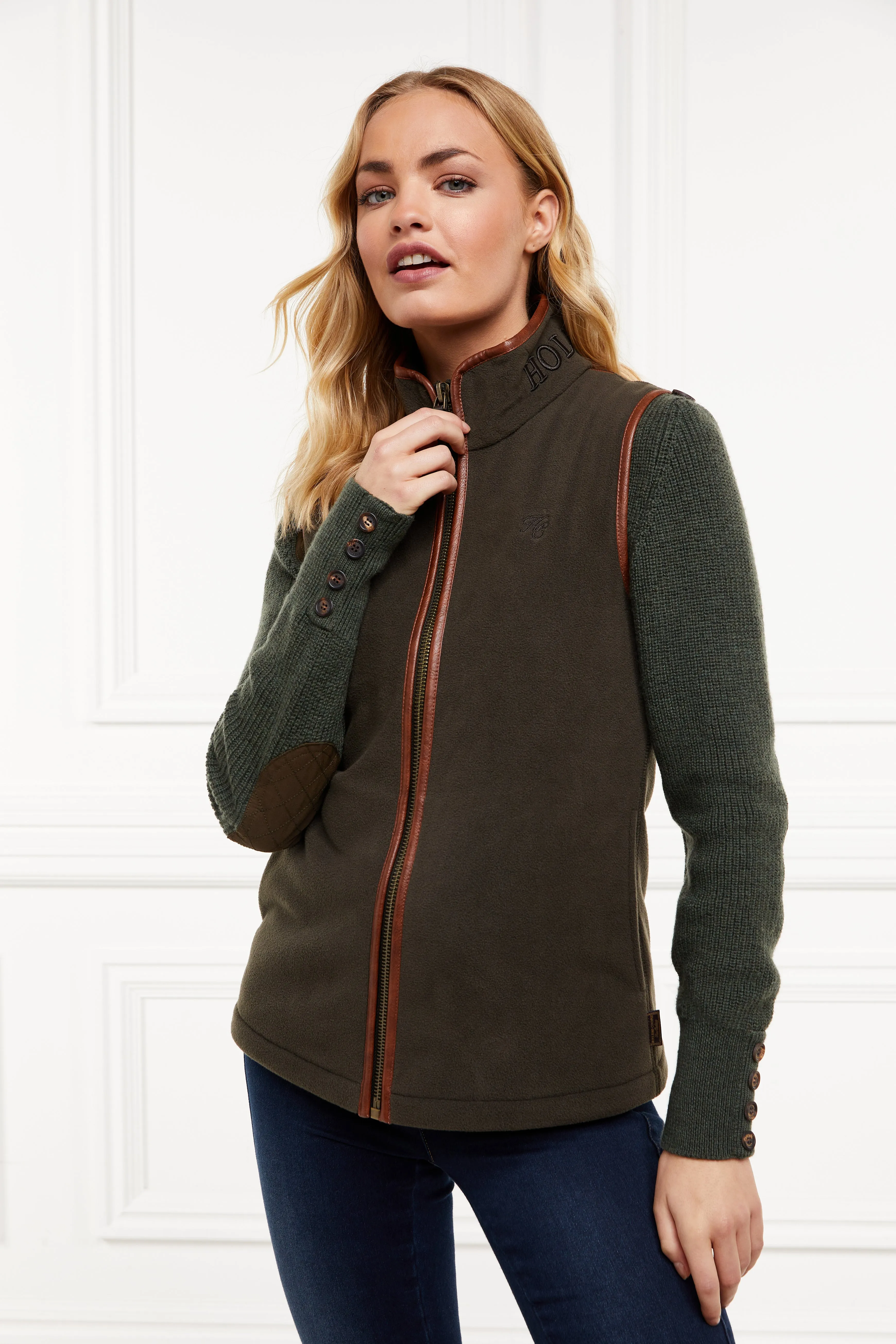 Country Fleece Gilet (Khaki)