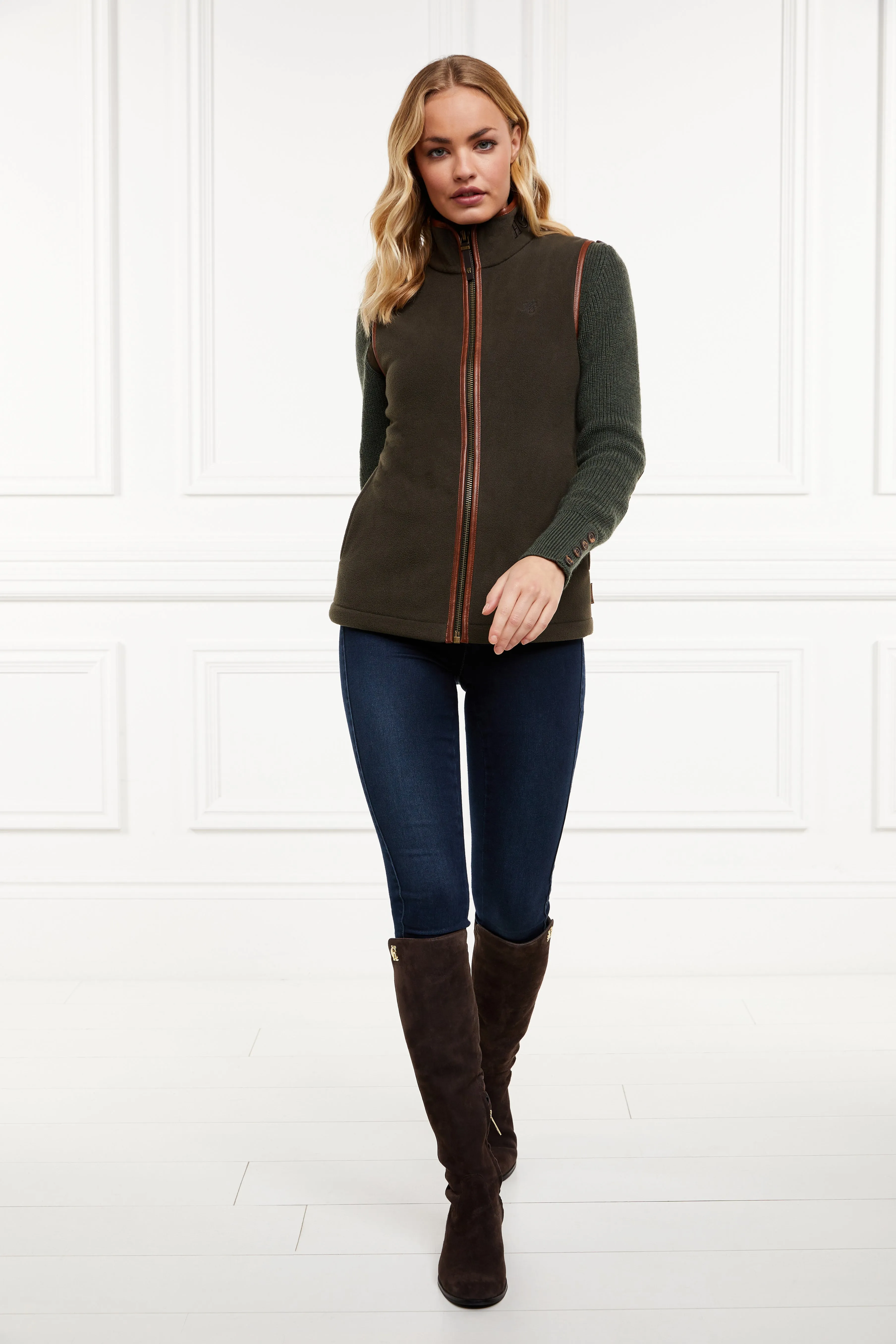 Country Fleece Gilet (Khaki)