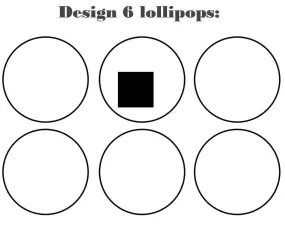 Customize your own 2D ball style edible image lollipop