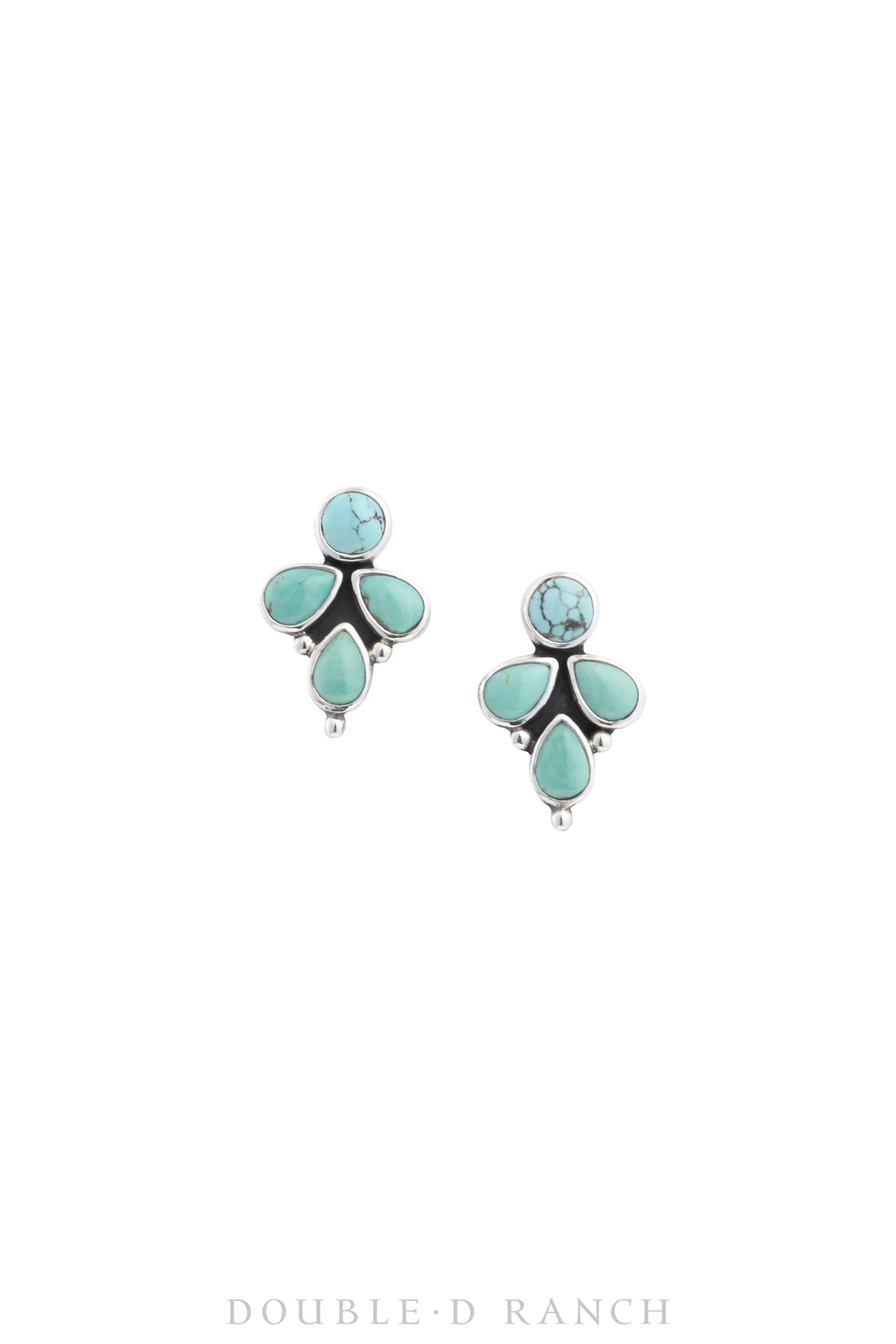 Earrings, Drop, Turquoise, Hallmark, Contemporary, 1504