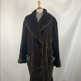 Faux Fur Animal Print Jacket