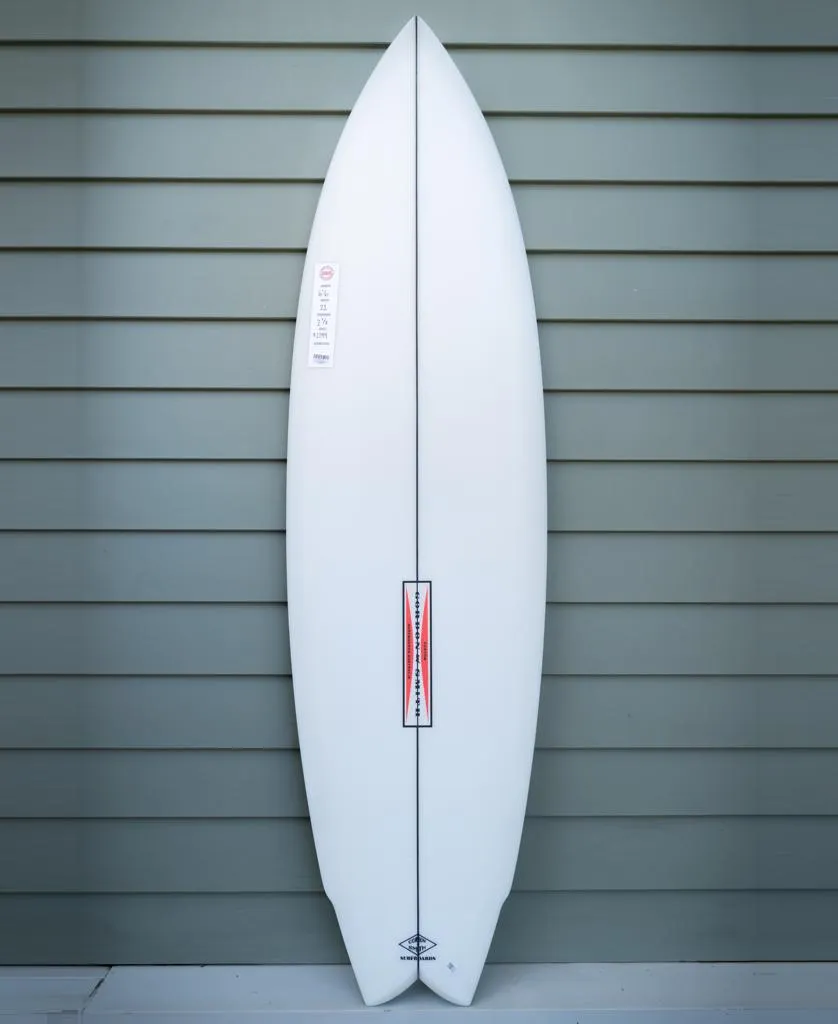 G&S 6'6 Power Twin Matte Finish | White