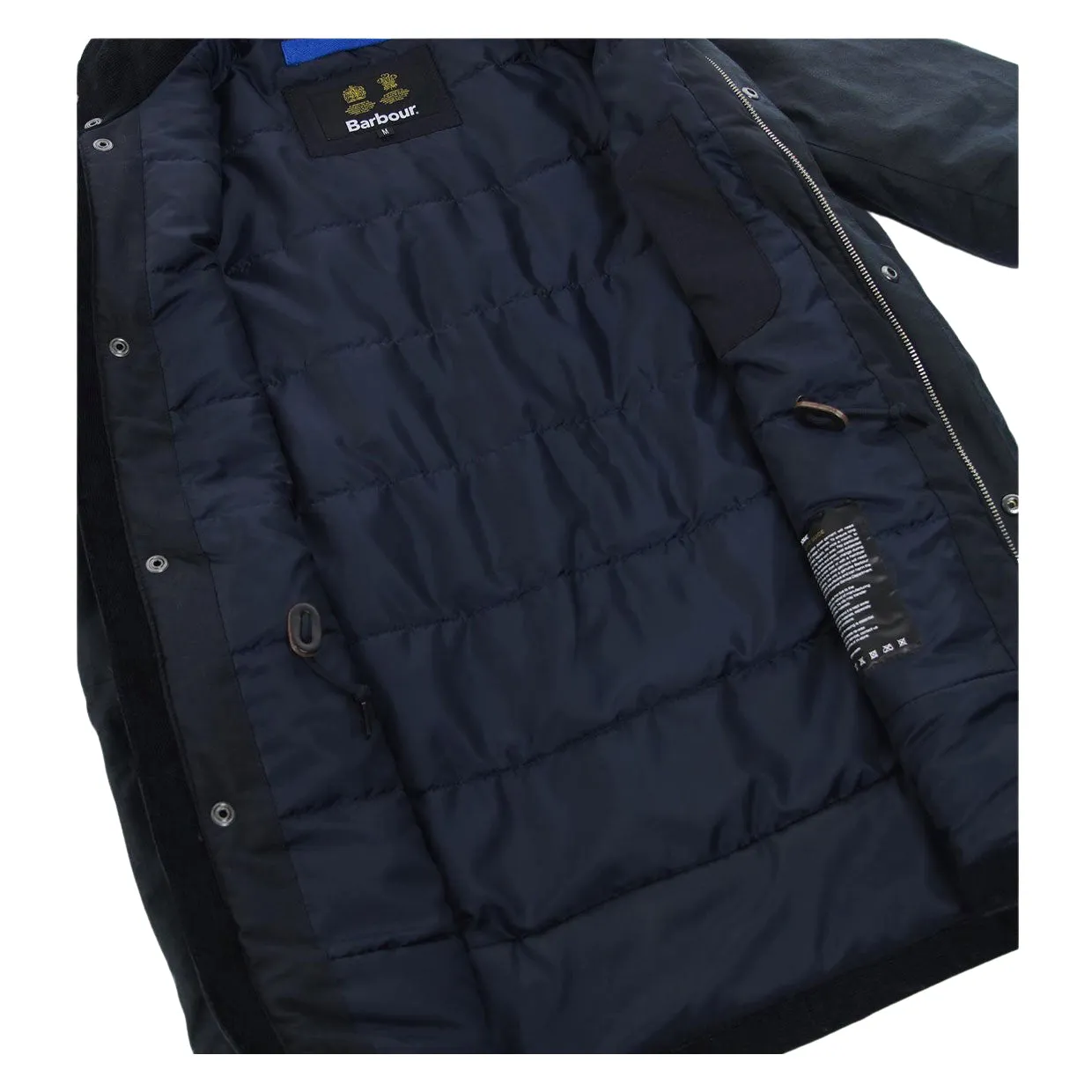 Giubbino Uomo Barbour Troben Wax Blu Navy