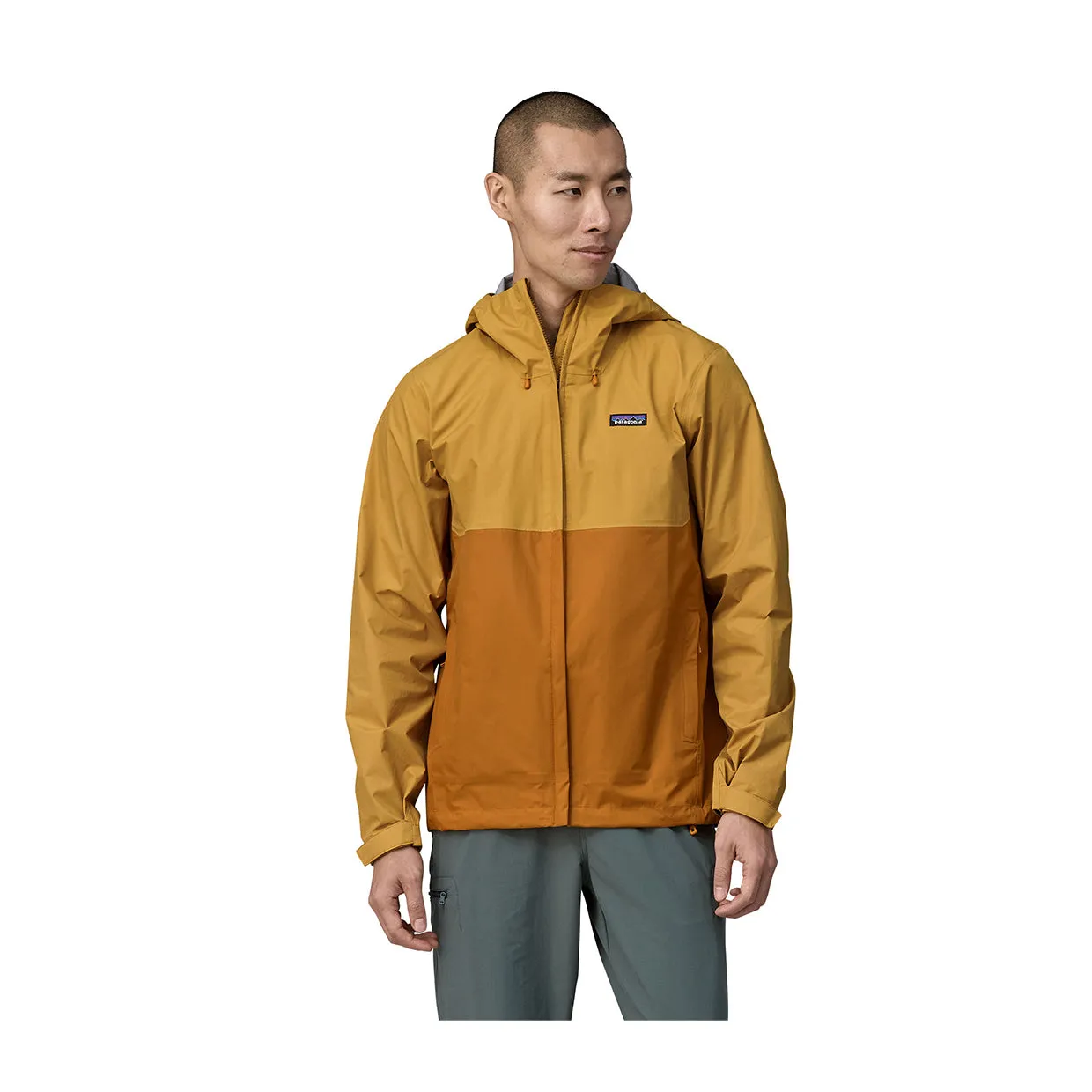 Giubbino Uomo Patagonia Torrentshell 3L Giallo / Arancione