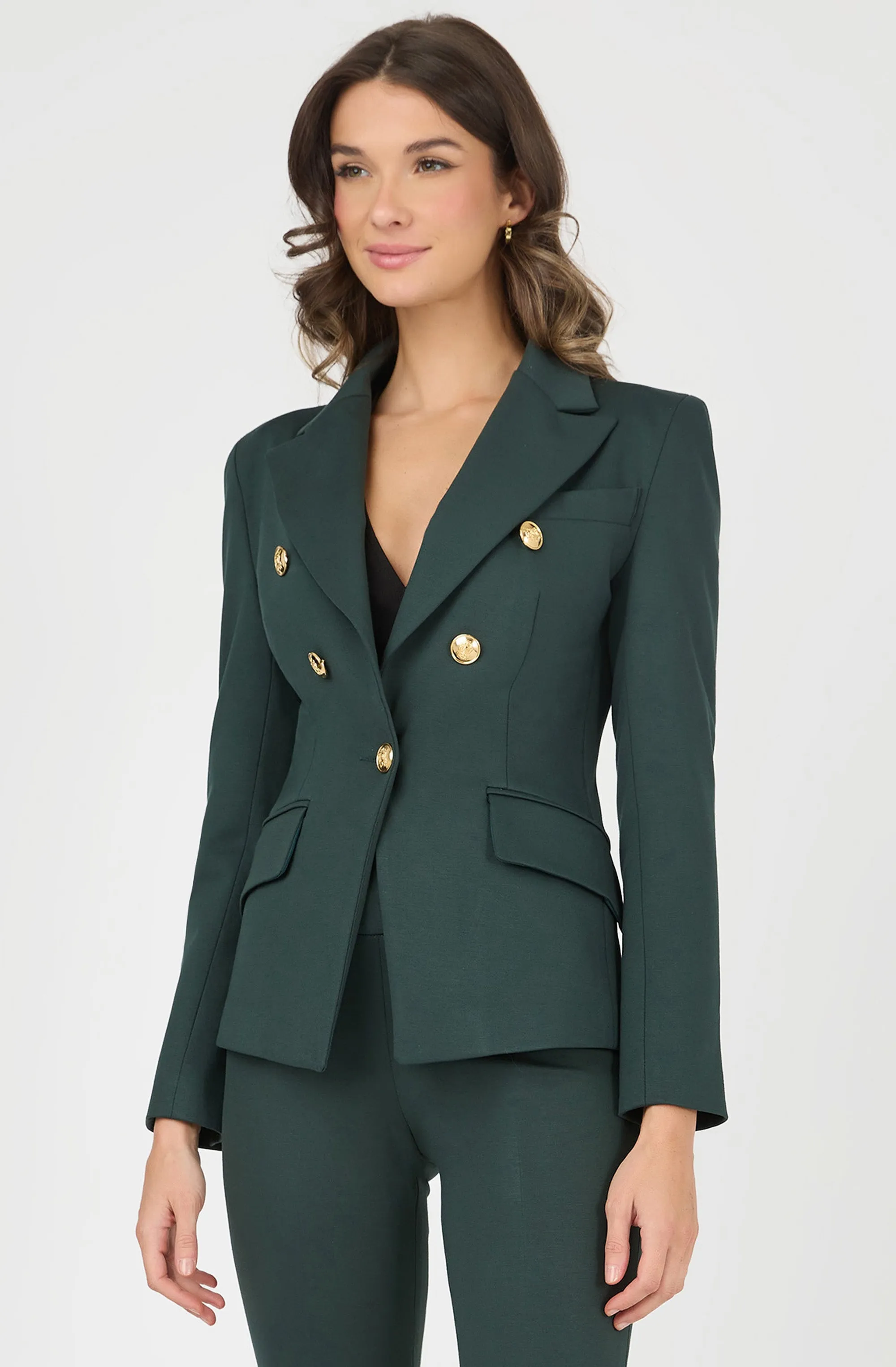 Jacket with Gold Embossed Buttons