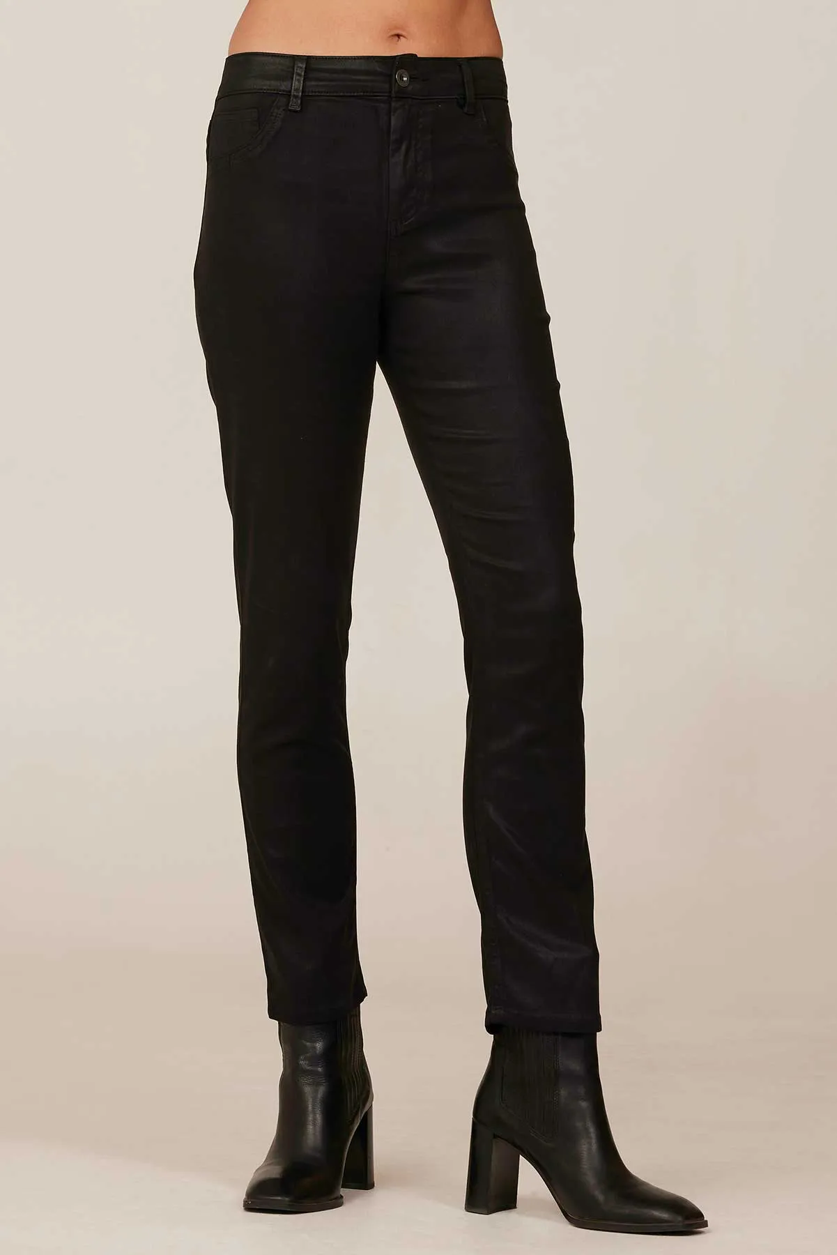 Lennon Luxe Straight Leg Pants - Black