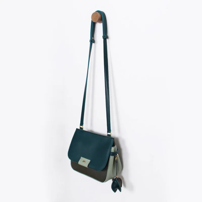 lisa 2 green cross shoulder bag