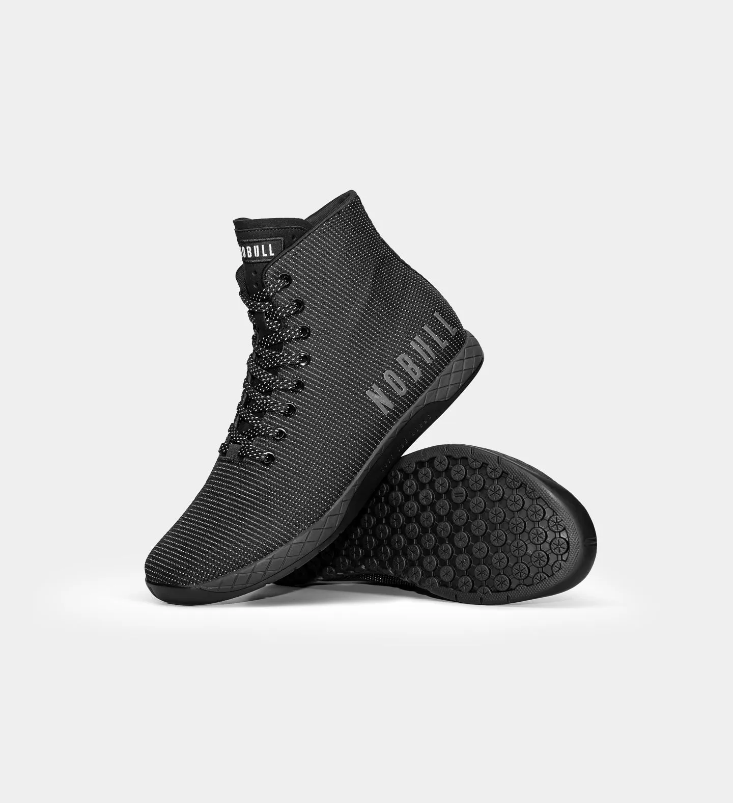 Men's Black Reflective Woven High-Top Outwork