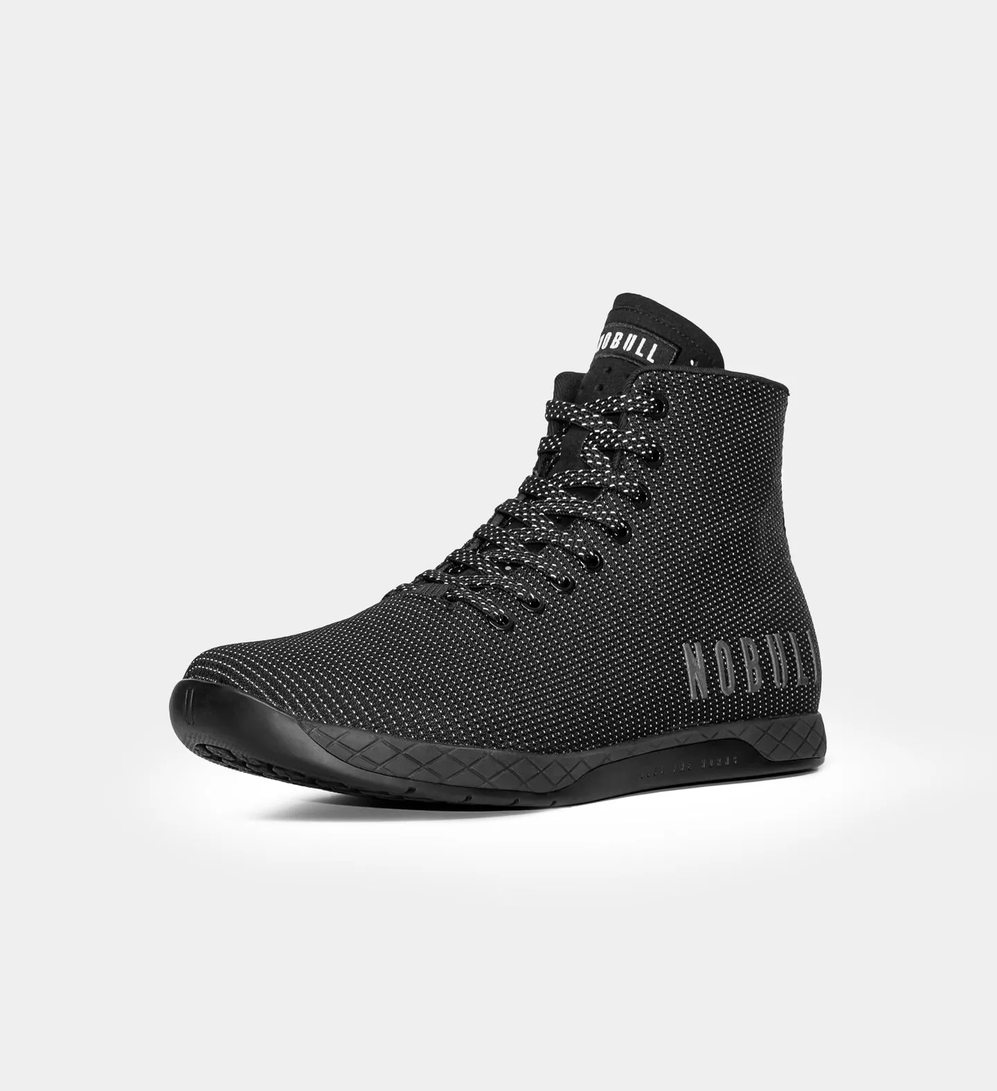 Men's Black Reflective Woven High-Top Outwork