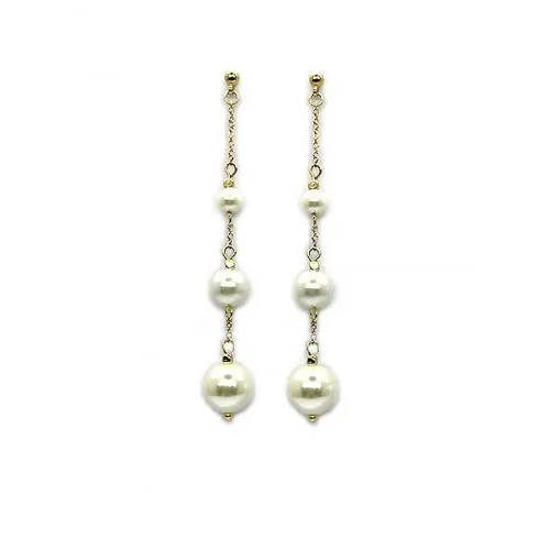 Multi Ivory Pearl Drop Earrings