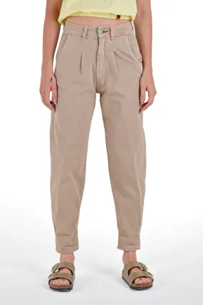 Pantaloni donna baggy Carrie Sabbia SS24