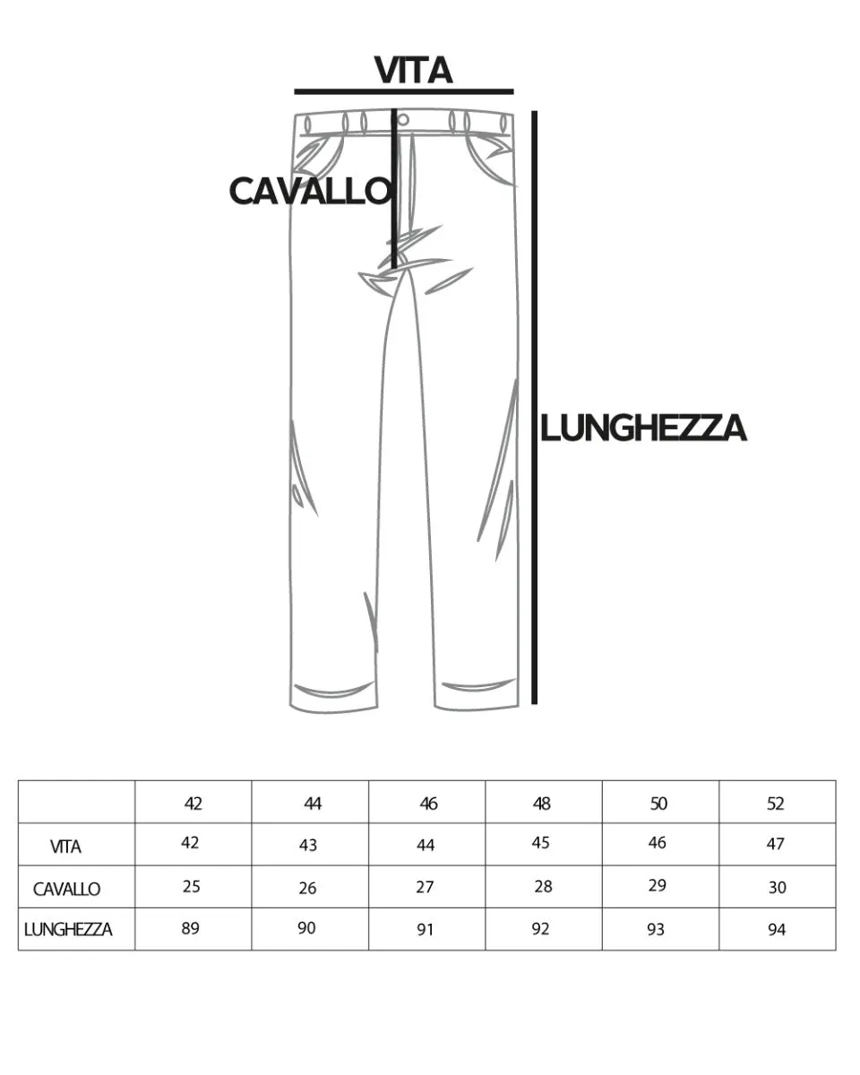 Pantaloni Uomo Lungo Tinta Unita Classico Elegante Tasca America Grigio GIOSAL-P5863A