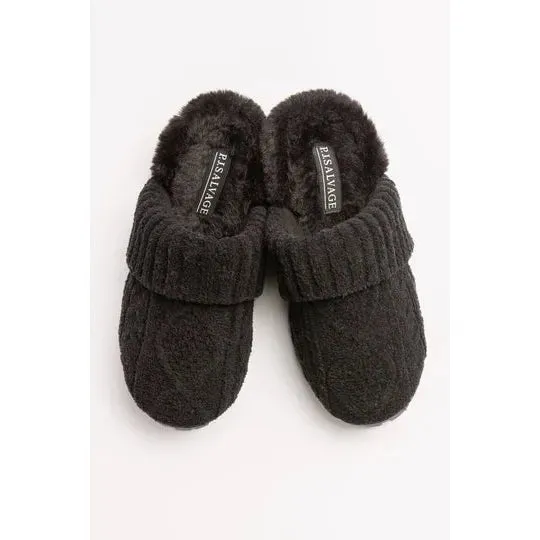 P.J. Salvage Cable Knit Slides