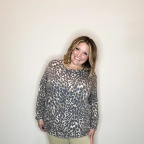 "Down With It" Animal Print Long Sleeve Weekender Style