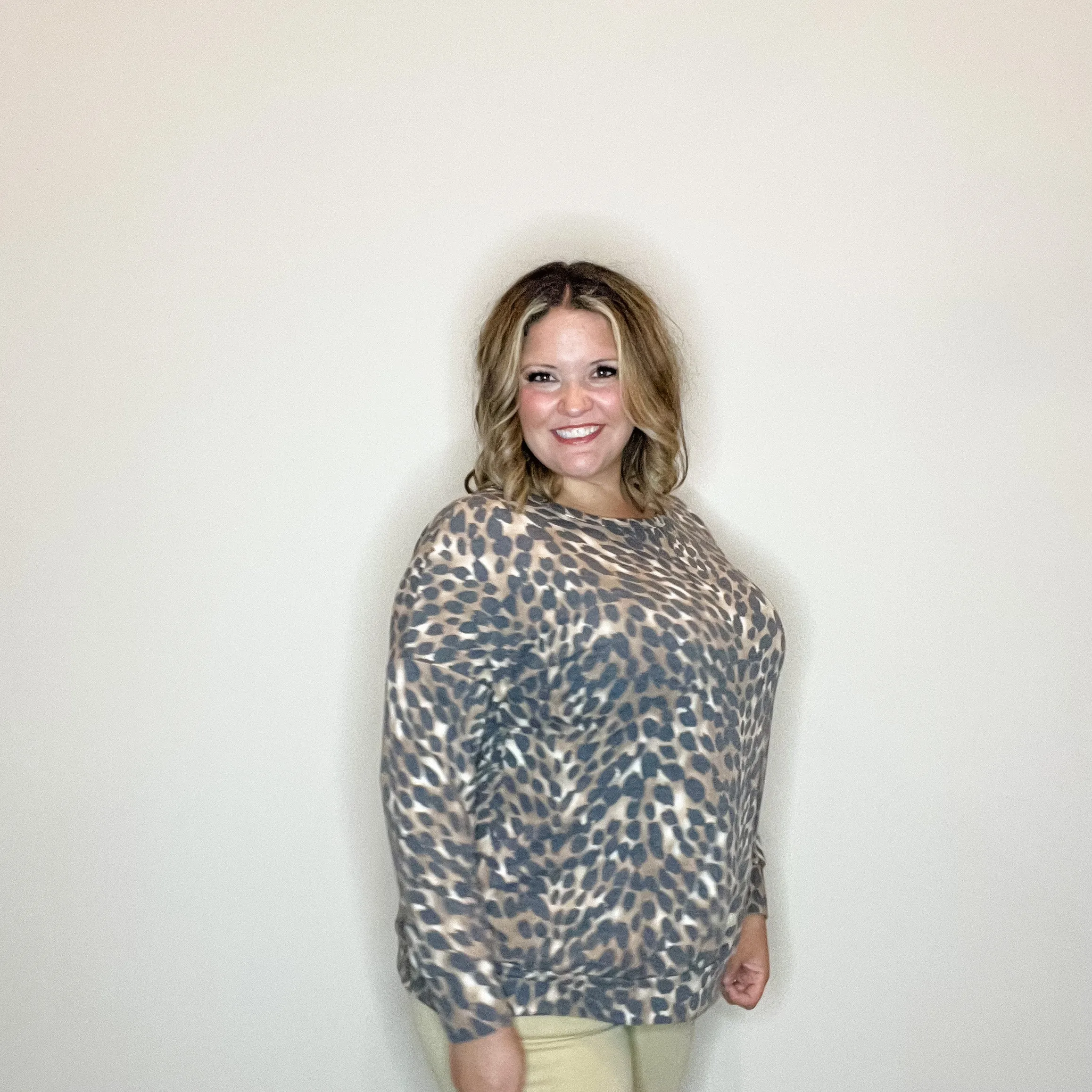 "Down With It" Animal Print Long Sleeve Weekender Style