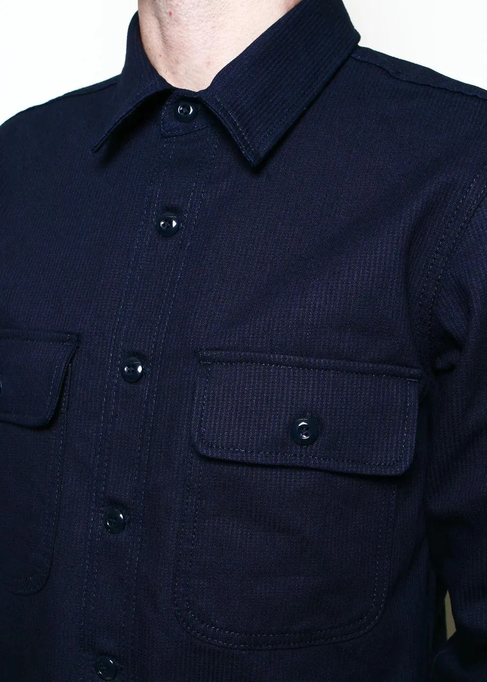 Rogue Territory - Field Shirt Indigo Whip Cord in Indigo