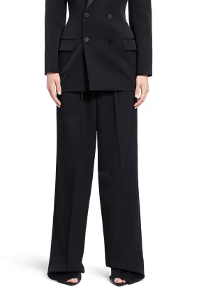 SAINT LAURENT WOMAN BLACK TROUSERS