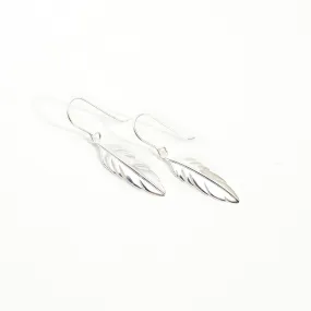 Silver Feather Earrings