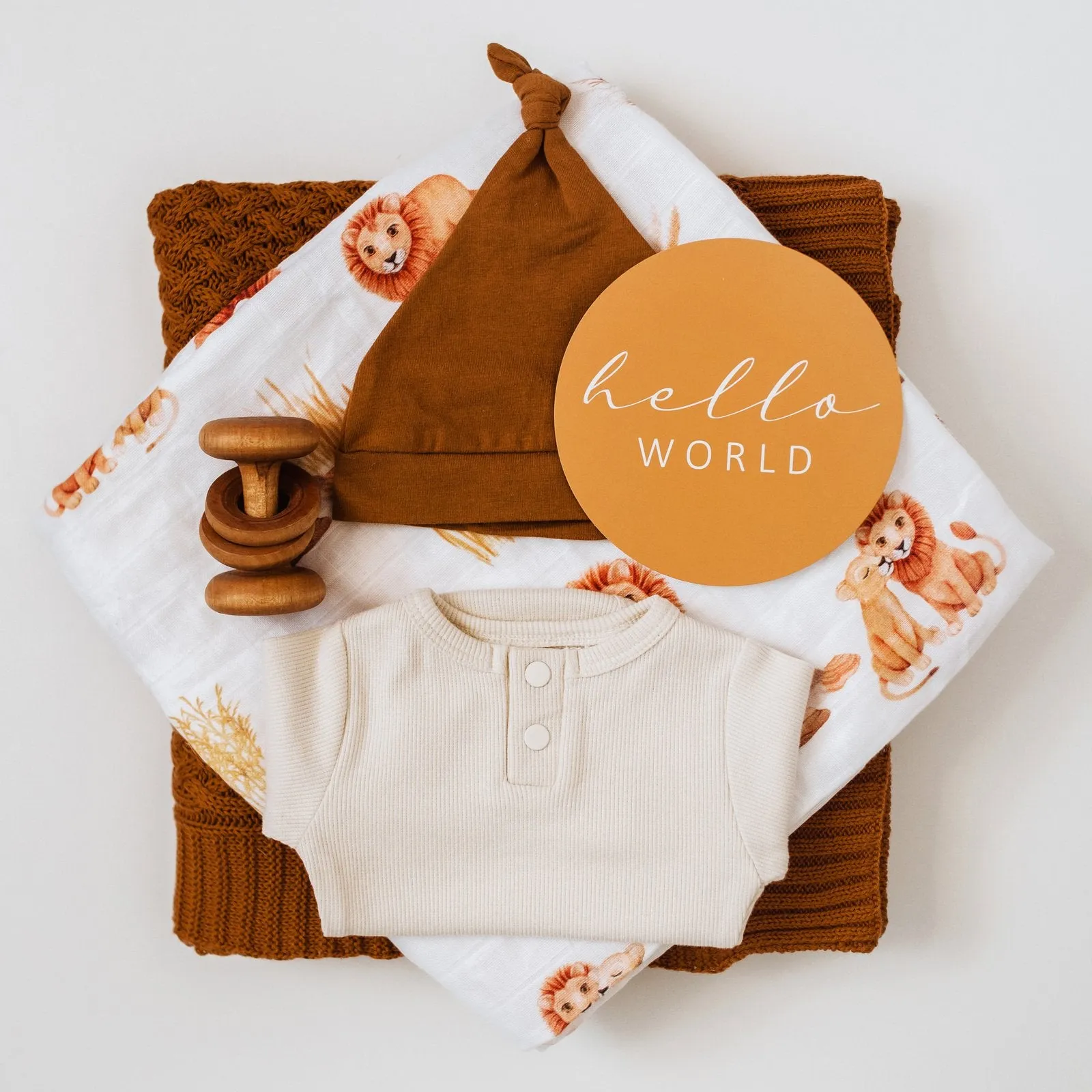 Snuggle Hunny Kids | Organic Muslin Wrap - Lion