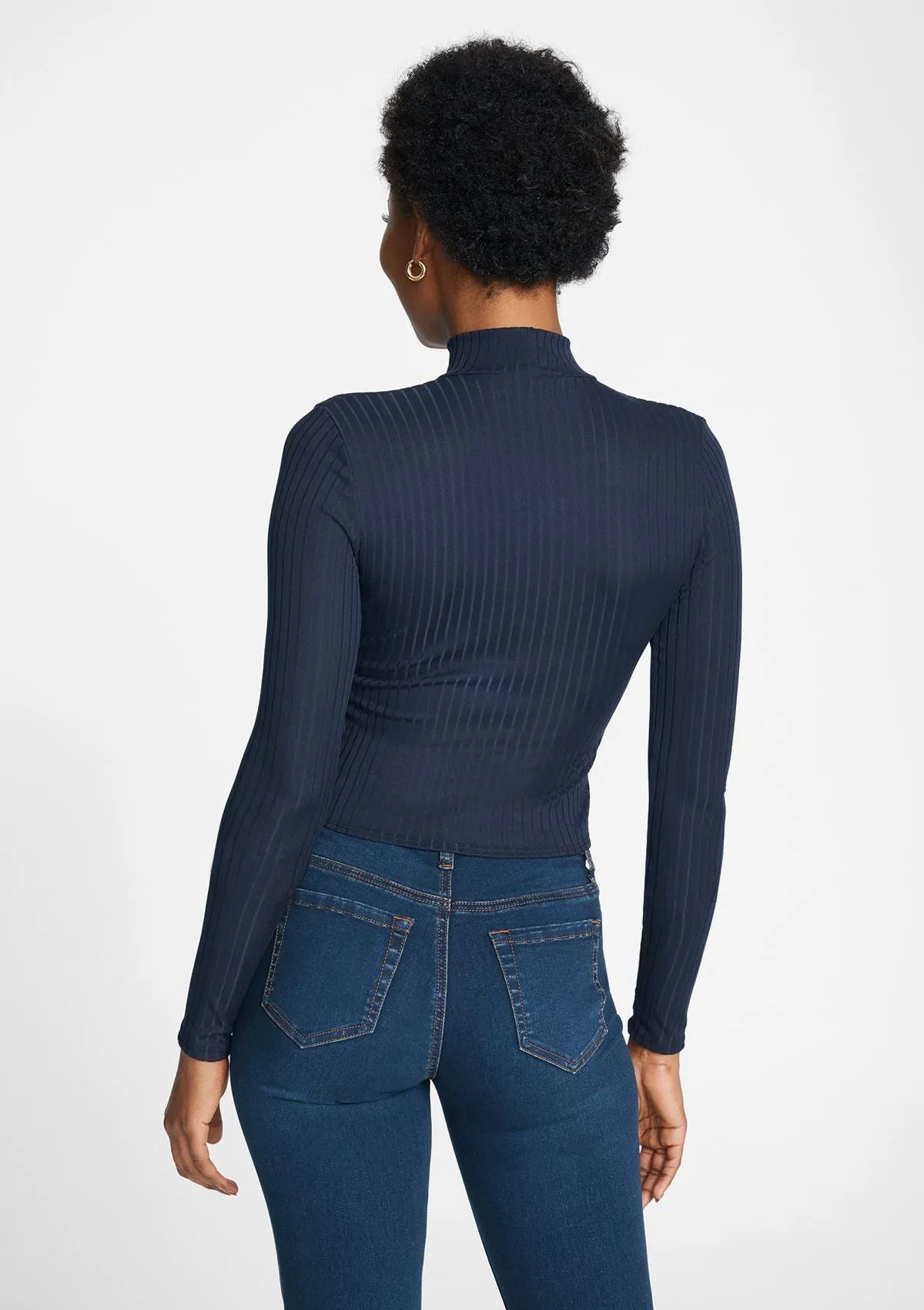 Tall Elana Keyhole Long Sleeve Top