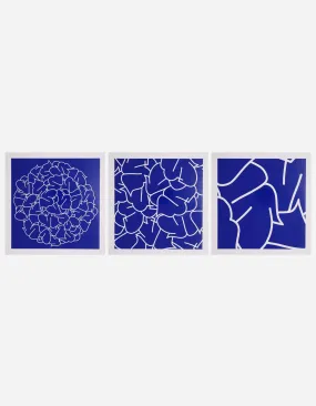 Teach YE-105, 106 & 107 Triptych Blue