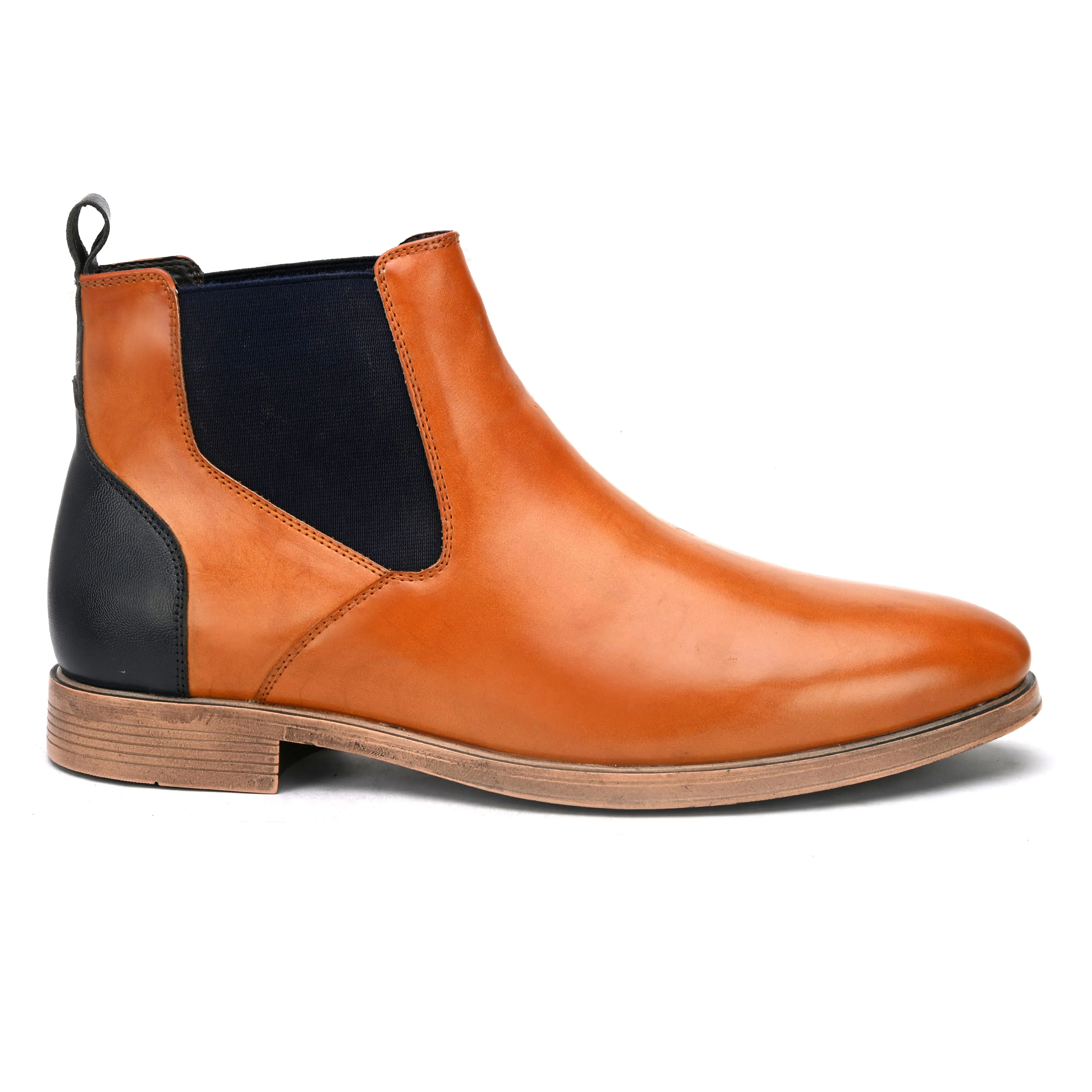 Theory Tan Chelsea Boots