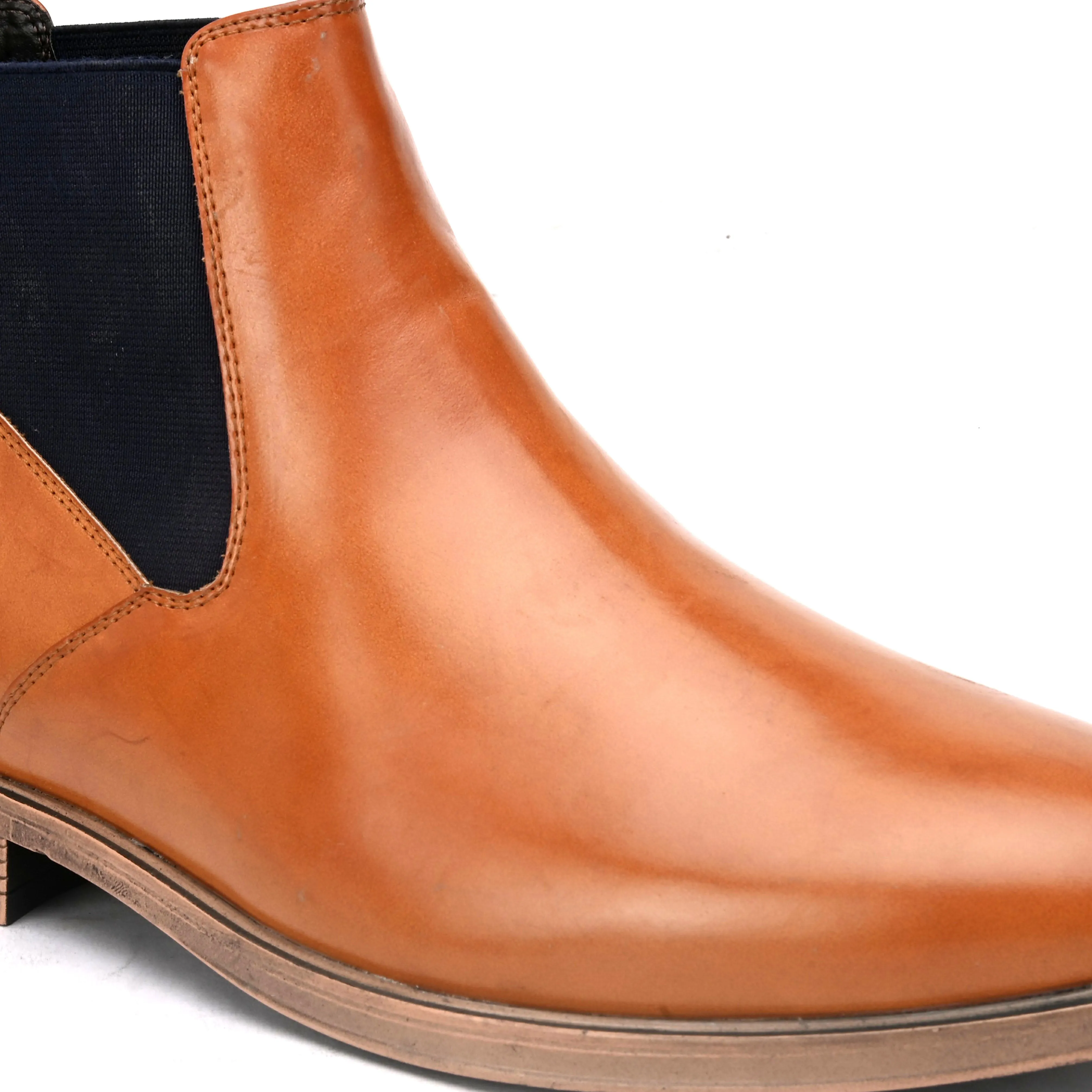 Theory Tan Chelsea Boots