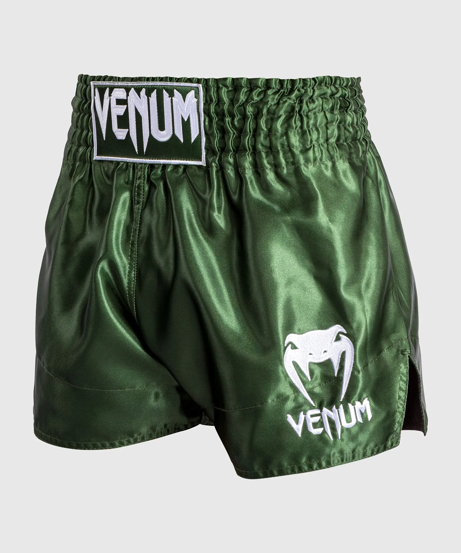 Venum Classic Muay Tha Short Khaki/White