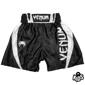 Venum Elite Kids Boxing Shorts - Black/White