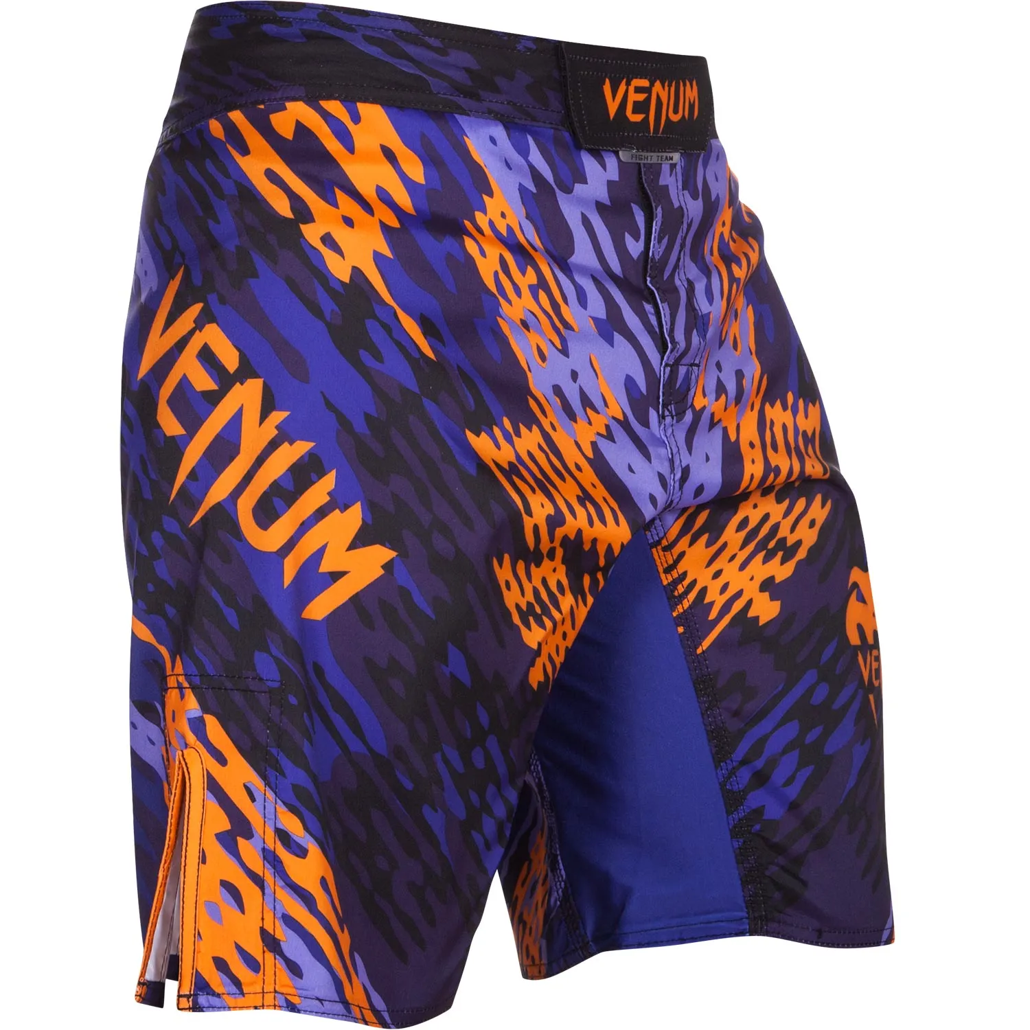 Venum Neo Camo Fightshorts - Blue/Orange/Black