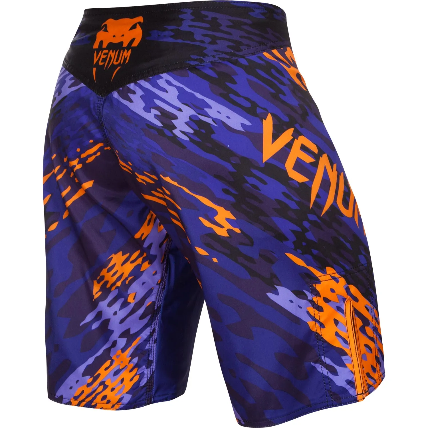 Venum Neo Camo Fightshorts - Blue/Orange/Black