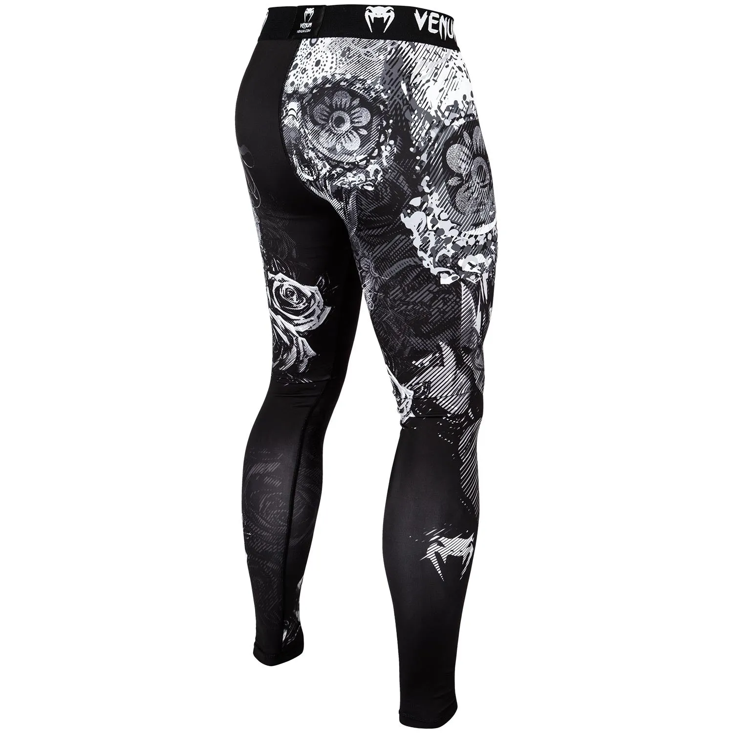 Venum Santa Muerte 3.0 Compression Tights - Black/White